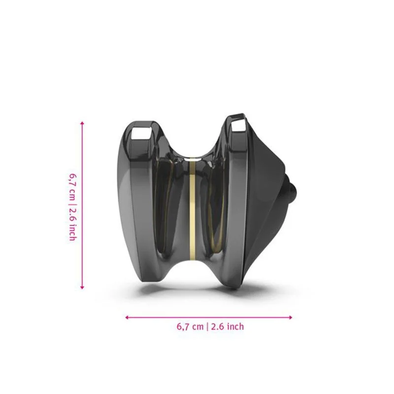 Mystim - Hearts Desire eStim Lay-On Vibrator Zwart
