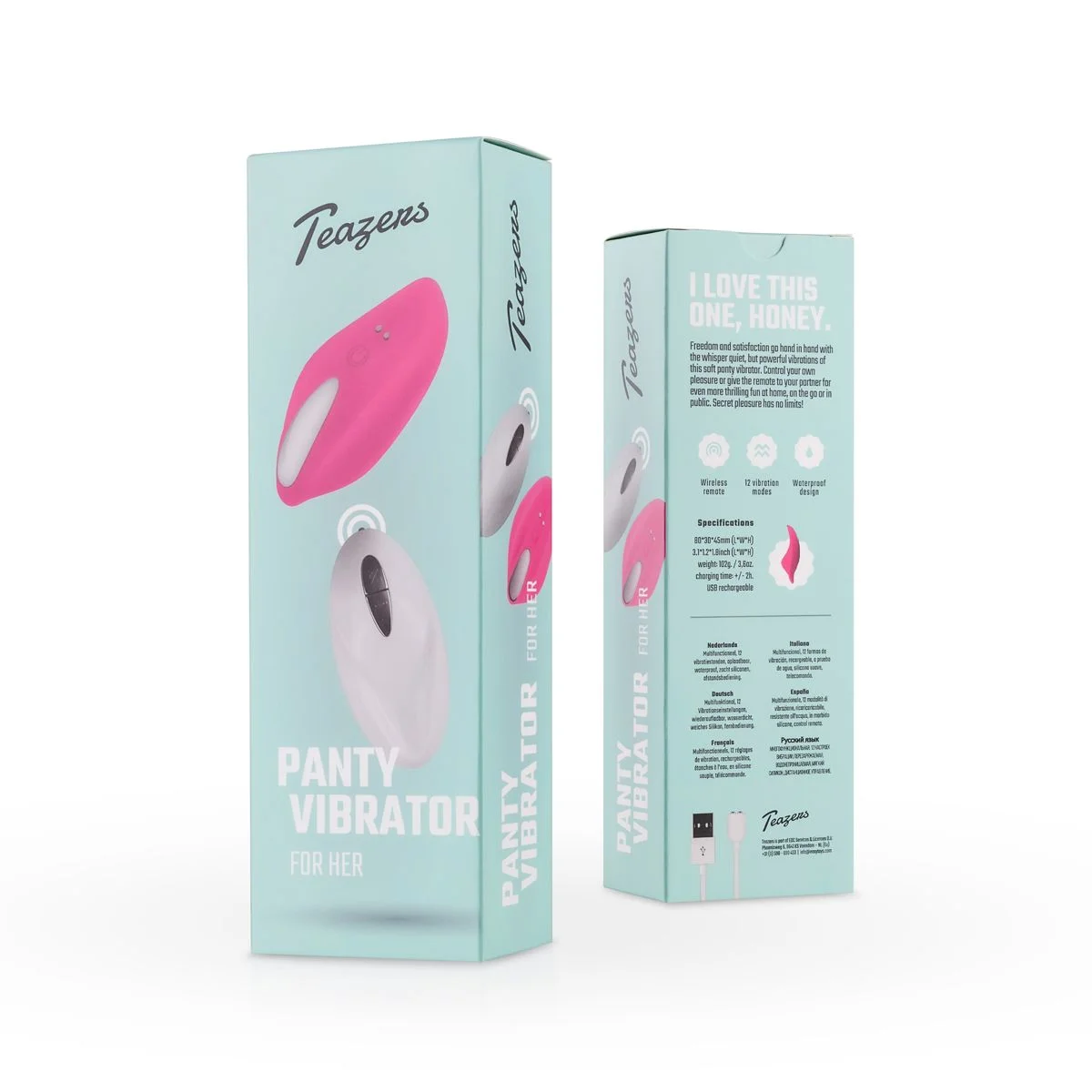 Teazers – Panty Pleasure Clitoris Vibrator – Roze