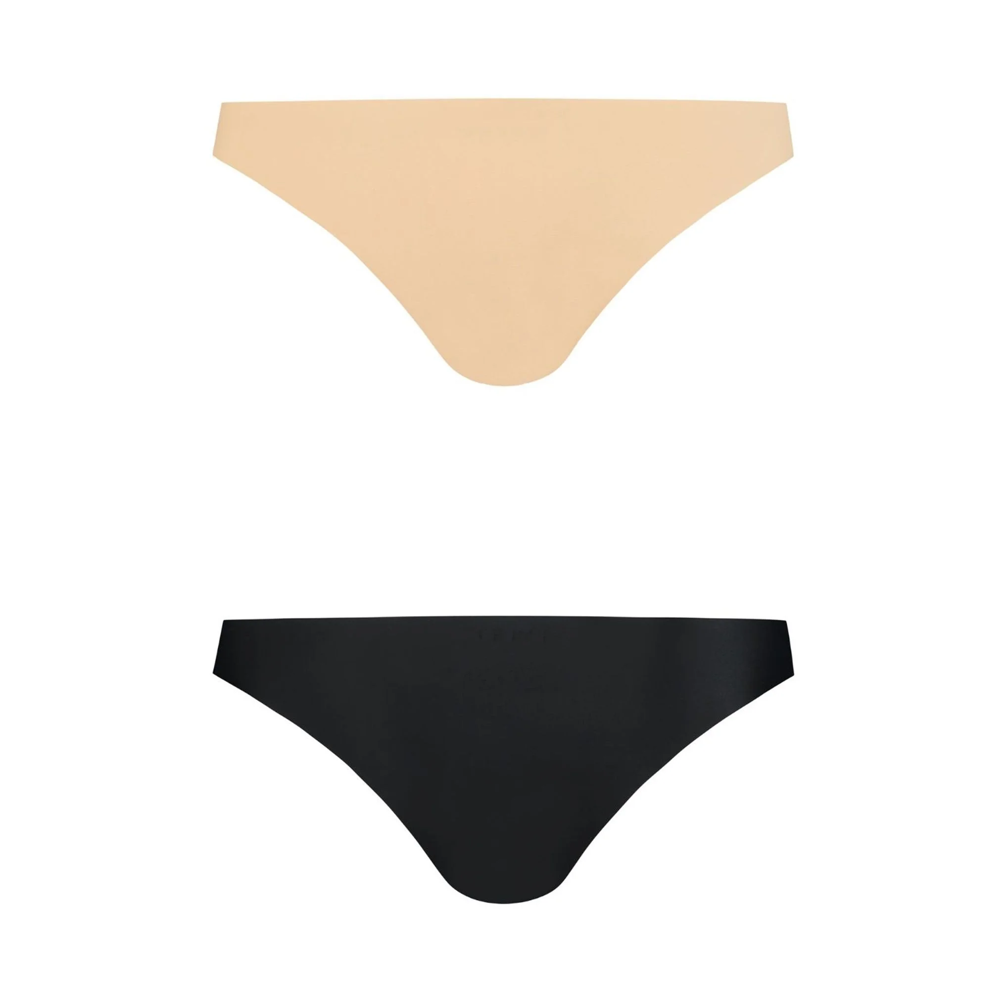 Bye Bra - Invisible Brazilian Nude + Black S