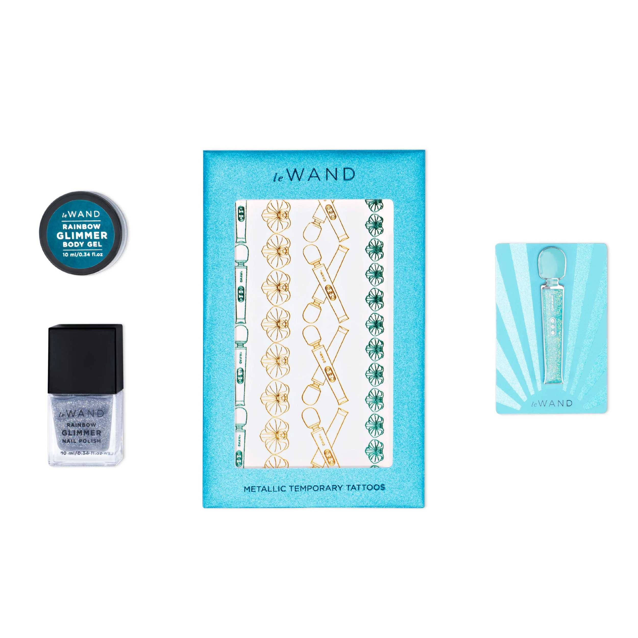 Le Wand – Petite All That Glimmers Wand Vibrator – Blauw