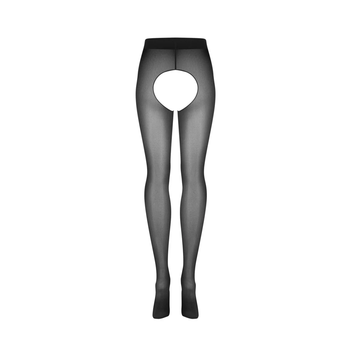 Obsessive - Norless Mess Panty Open Kruis - Zwart