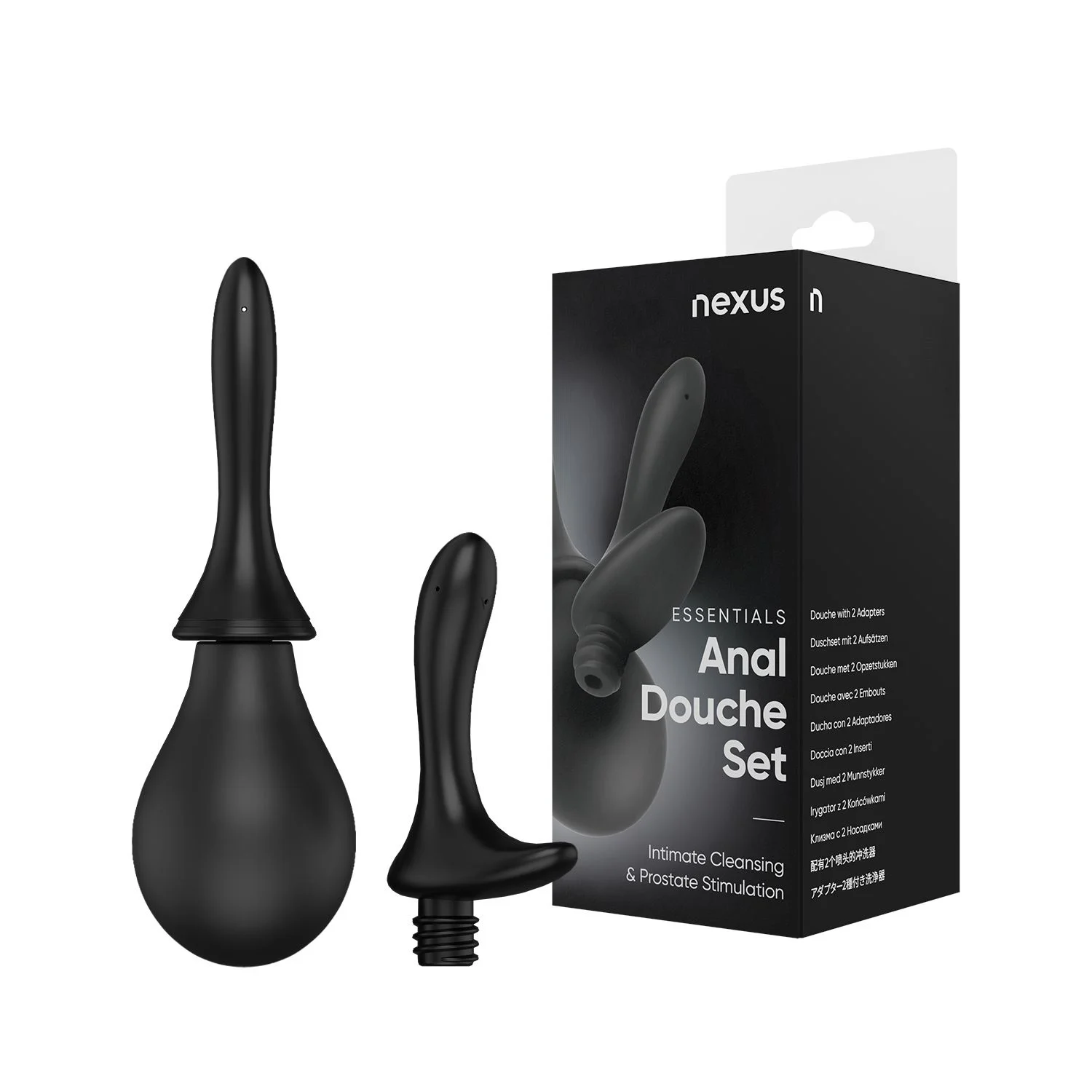 Nexus - Intieme Douche Set Met Twee Siliconen Tuitjes