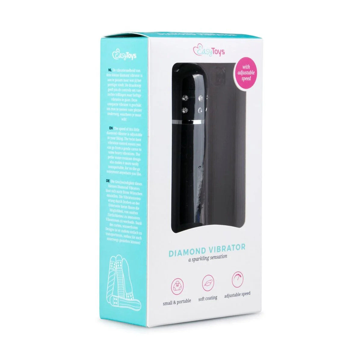 Mini Vibrator Glad - Zwart