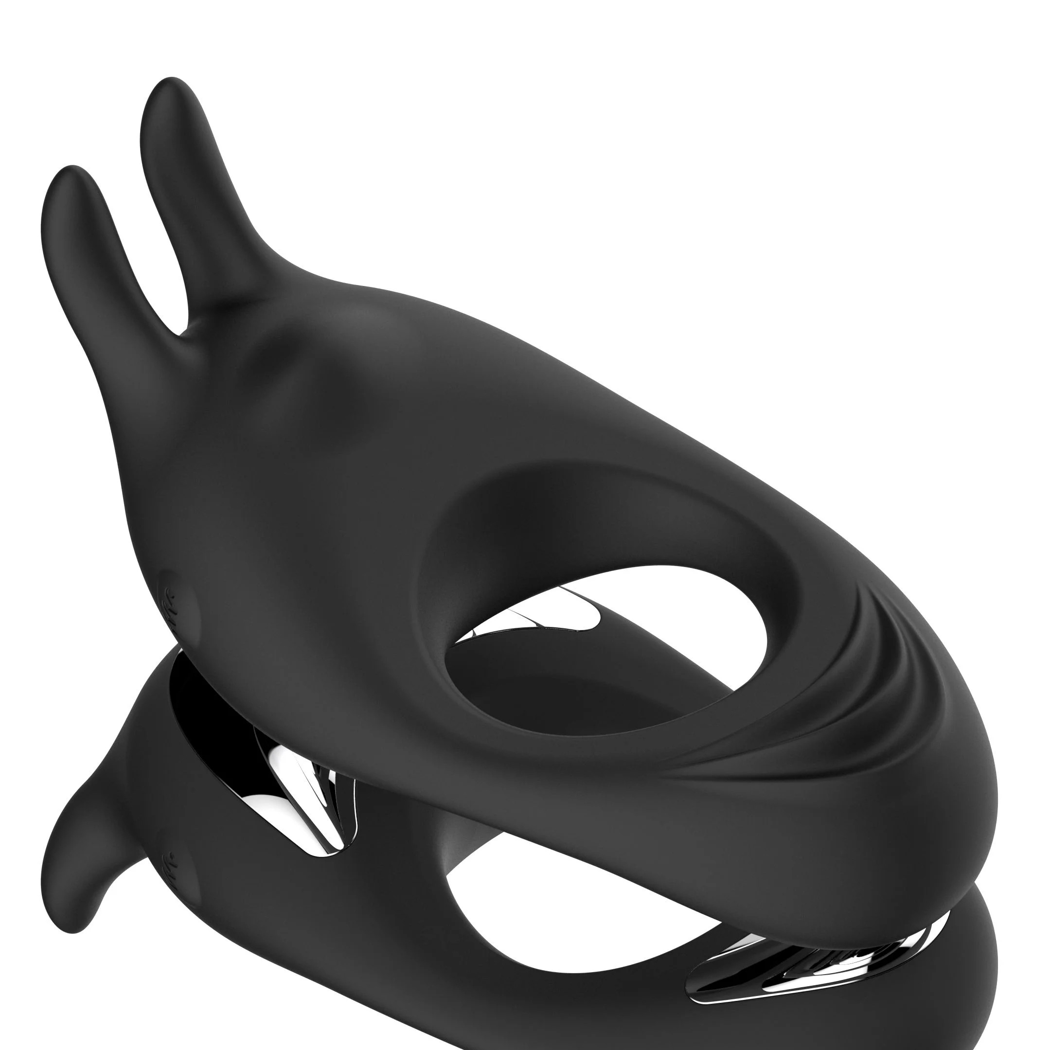 FeelzToys - Zeus Dual Vibe Penisring Zwart