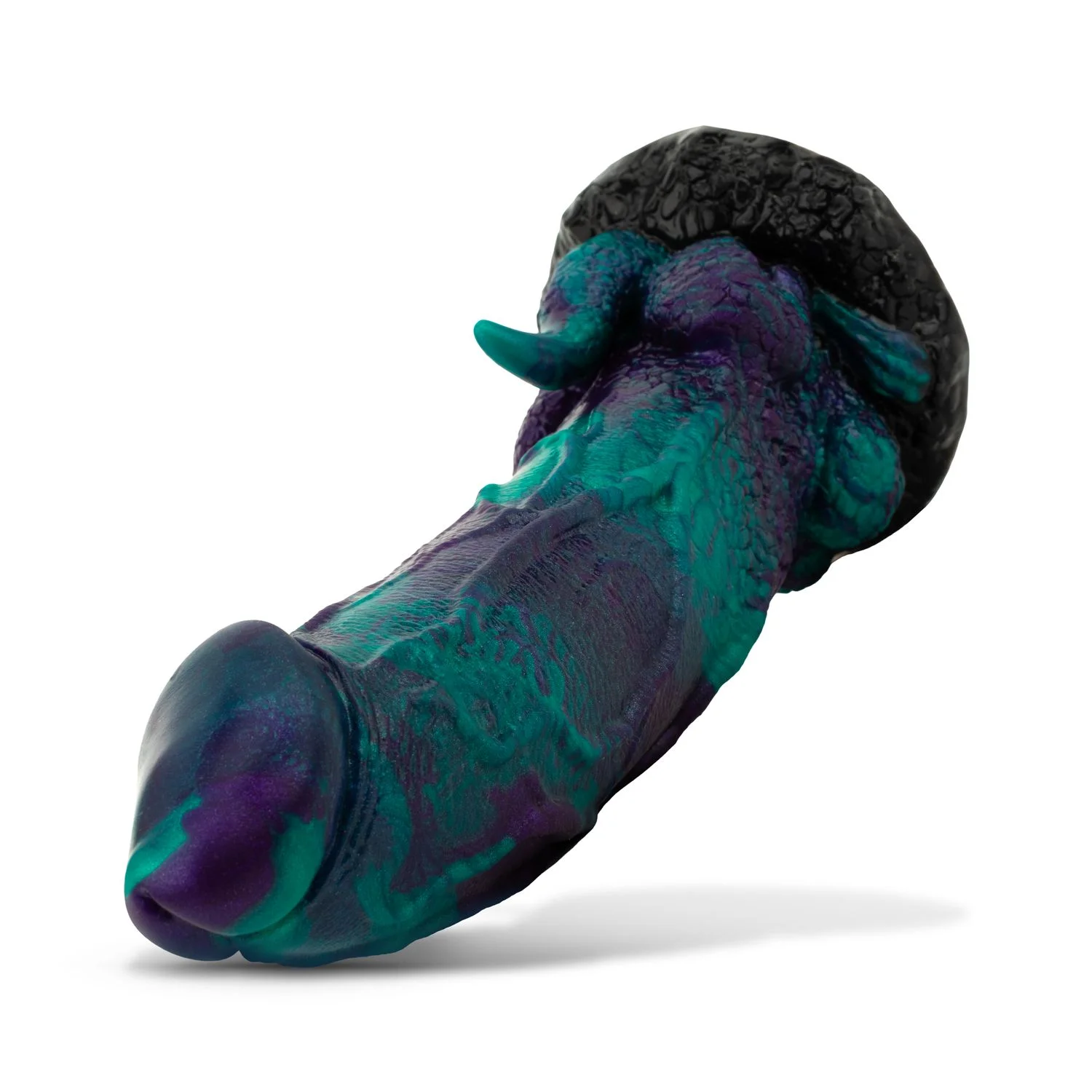 Mythical Mates - Dragonfly Dildo Paars & Groen - 22.6 cm