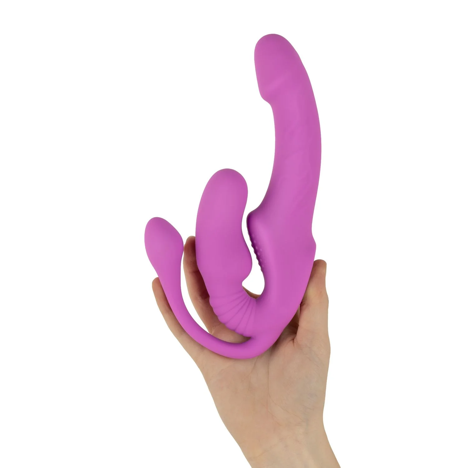 Teazers – Strapless Strap-On met Anaal Plug – Pink