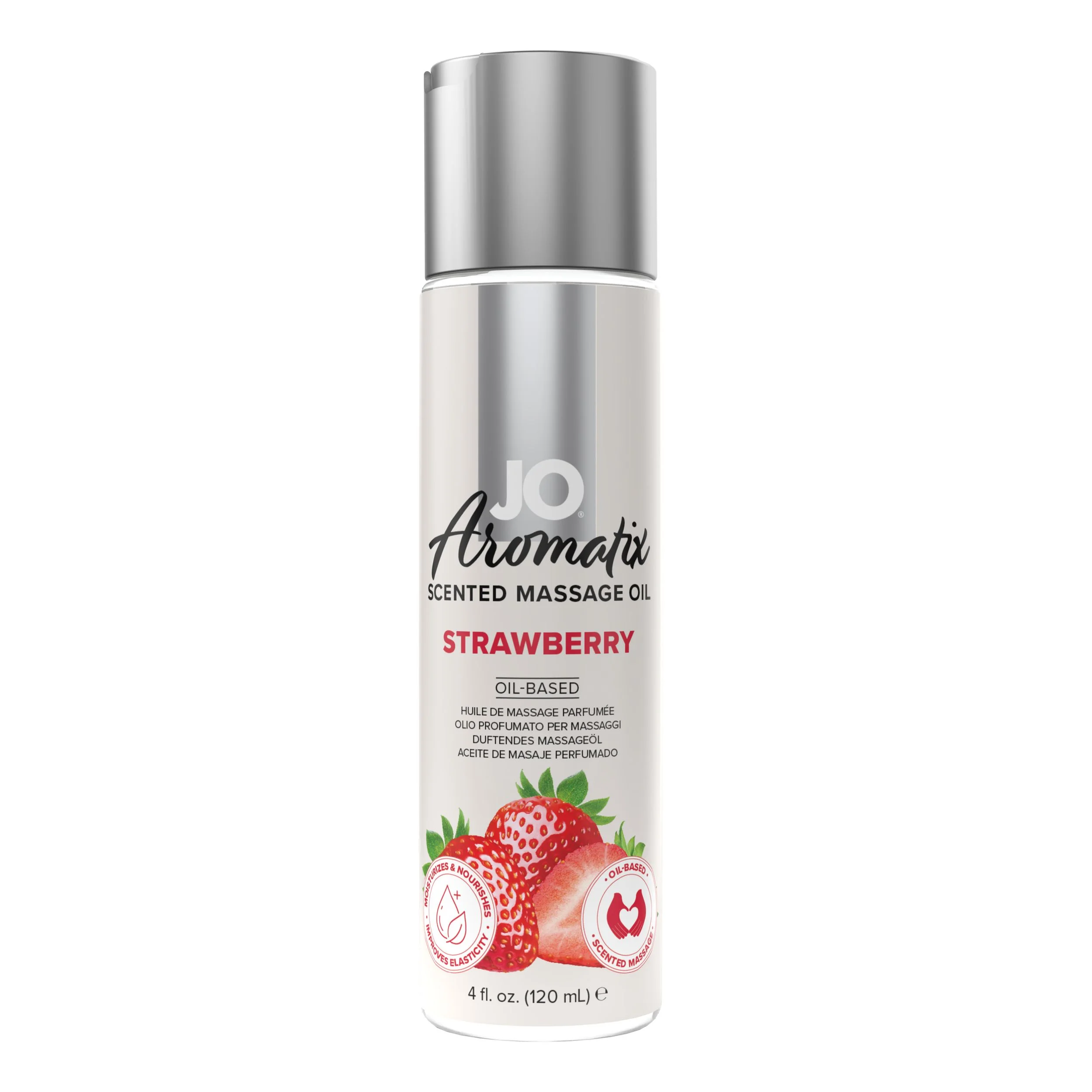 System JO - Aromatix Scented Massage Oil Aardbei -120 ml