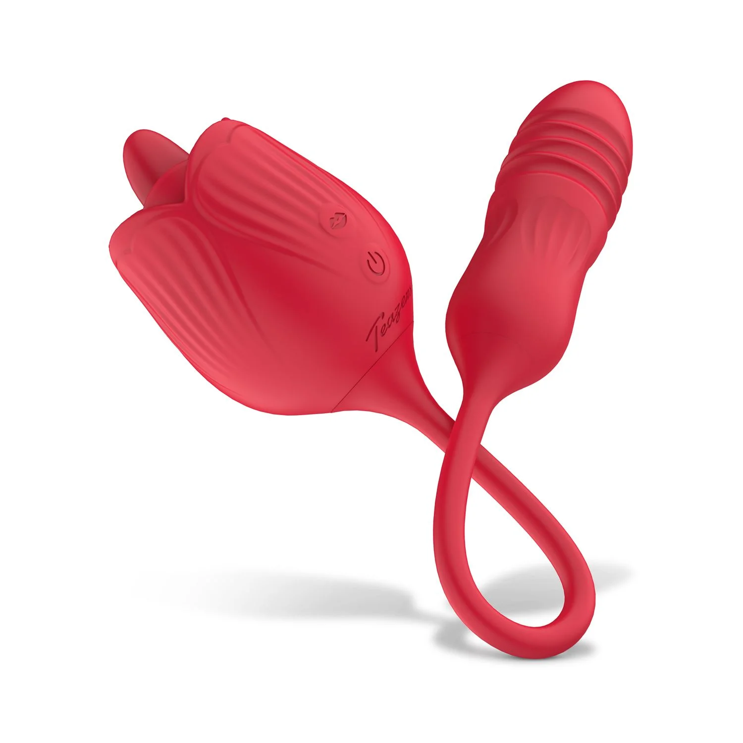 Teazers – Roos Stotende Dildo Vibrator – Rood