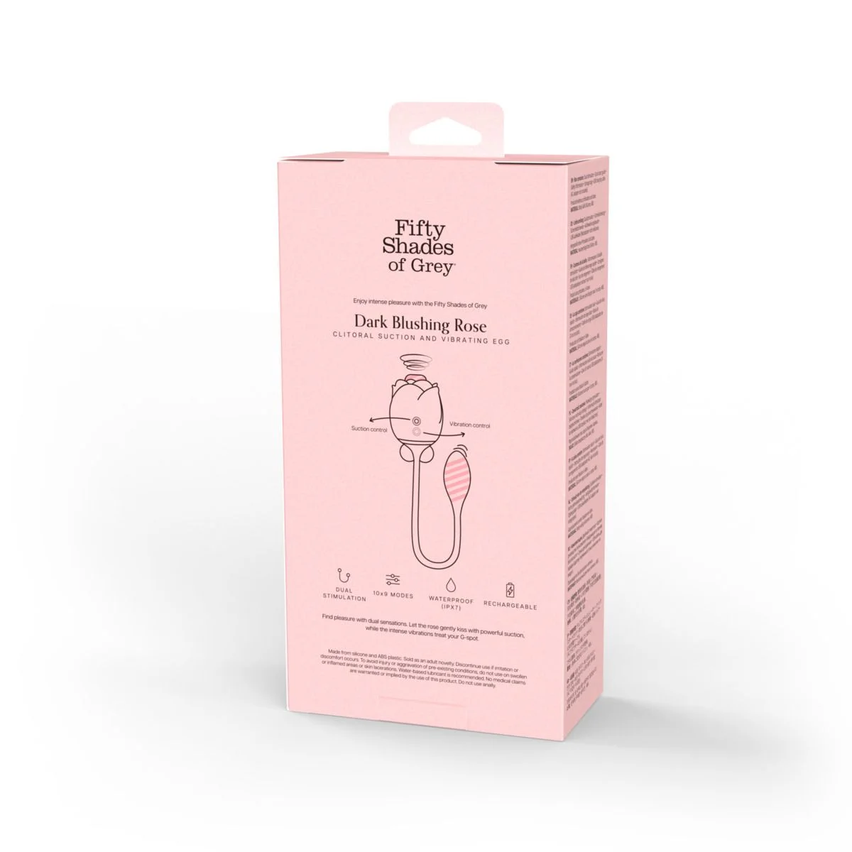 Fifty Shades of Grey - Blushing Rose Luchtdruk- en G-spot Vibrator - Zwart