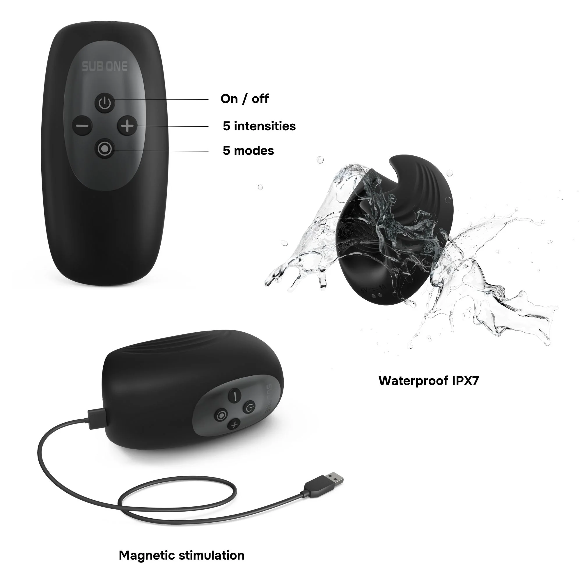 Man.Wand – SUB ONE Stimulator – Infinite Black