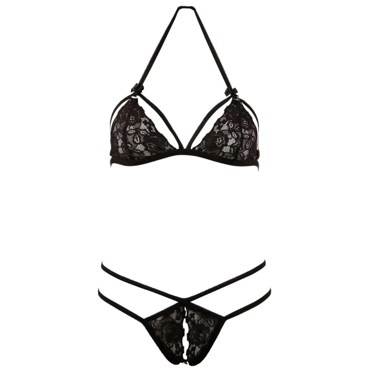 Cottelli Collection - Kanten Set - Zwart