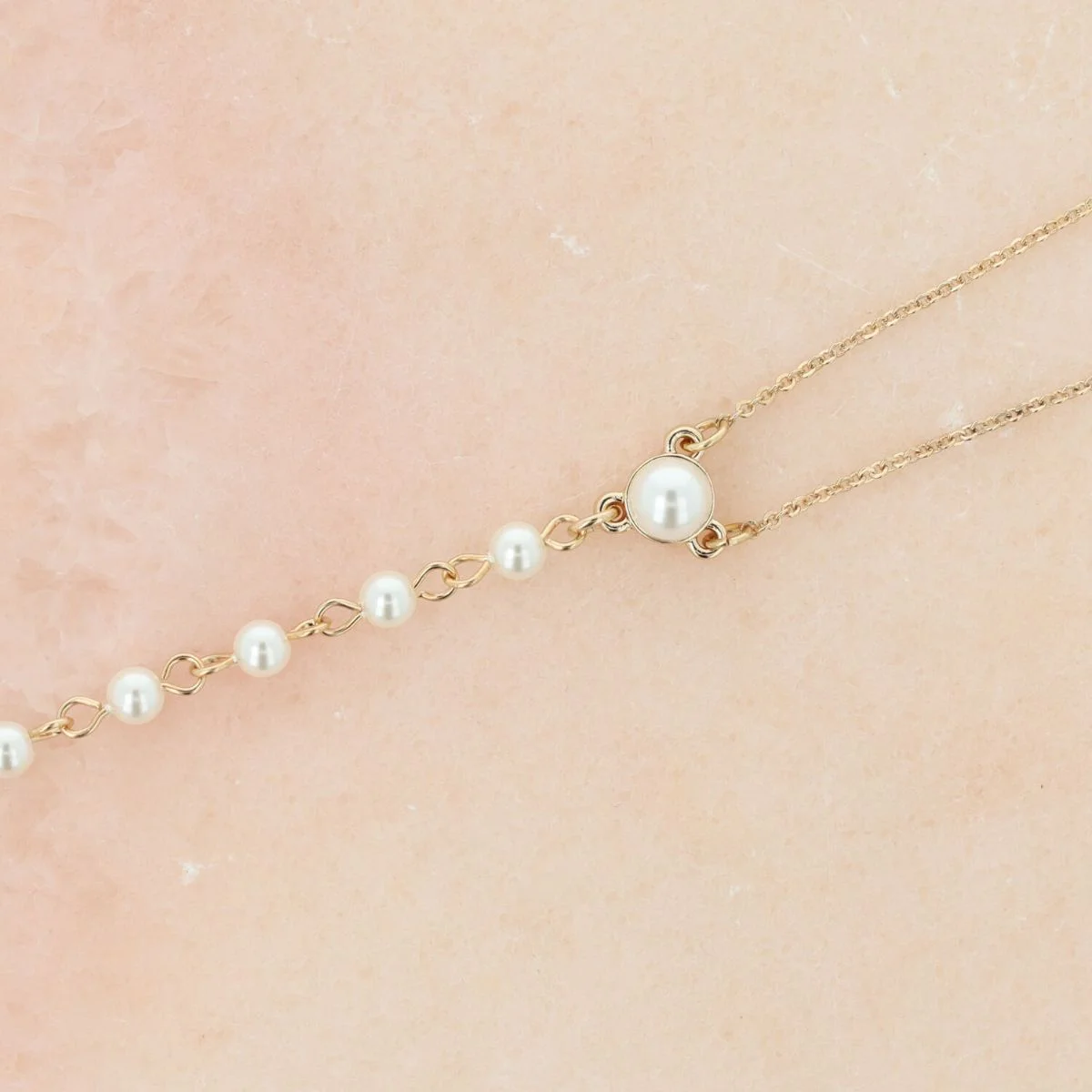 Otazu - Pearl Anklet Enkelband - Cream