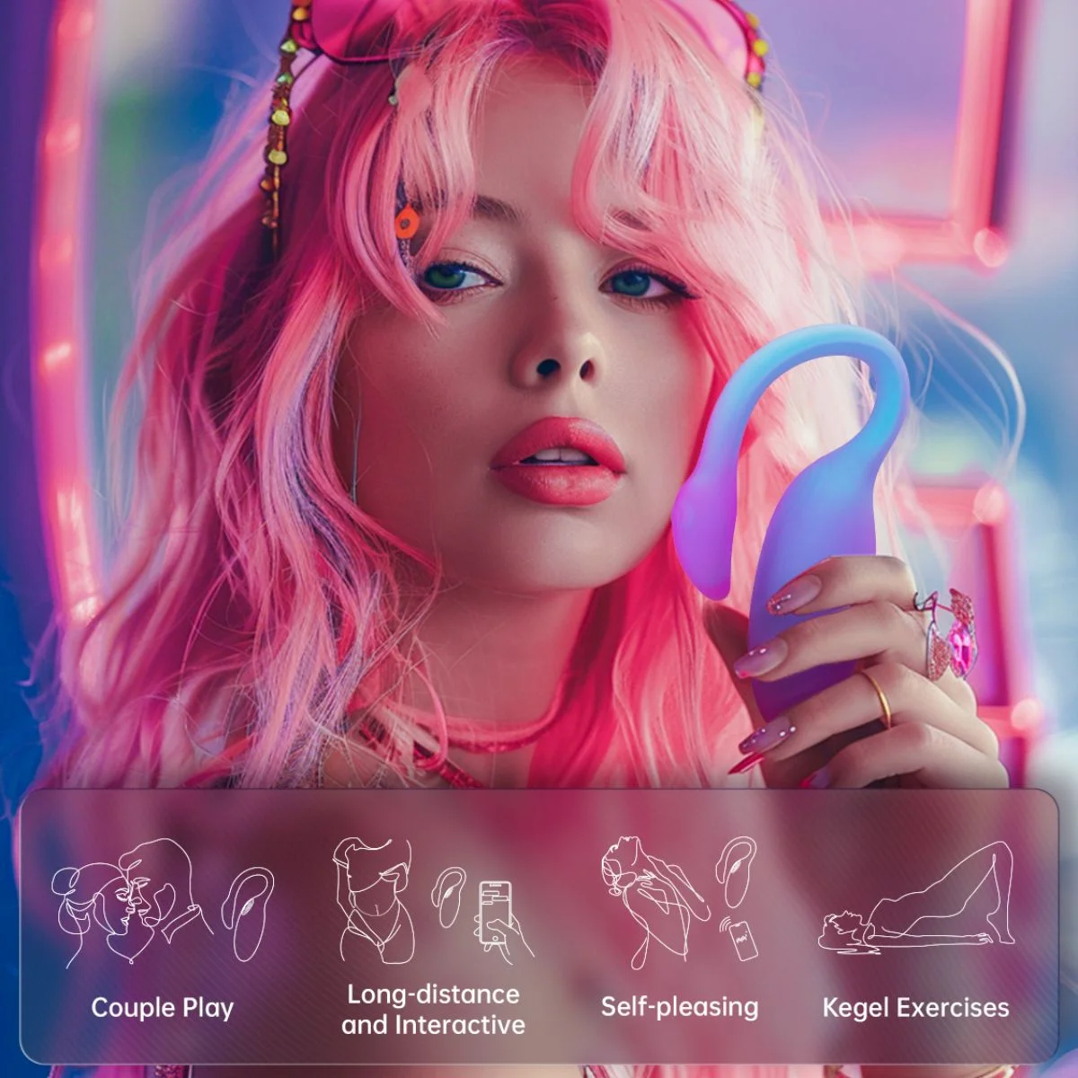 Magic Motion - Magic Flamingo Max Vibratie Ei - Blauw