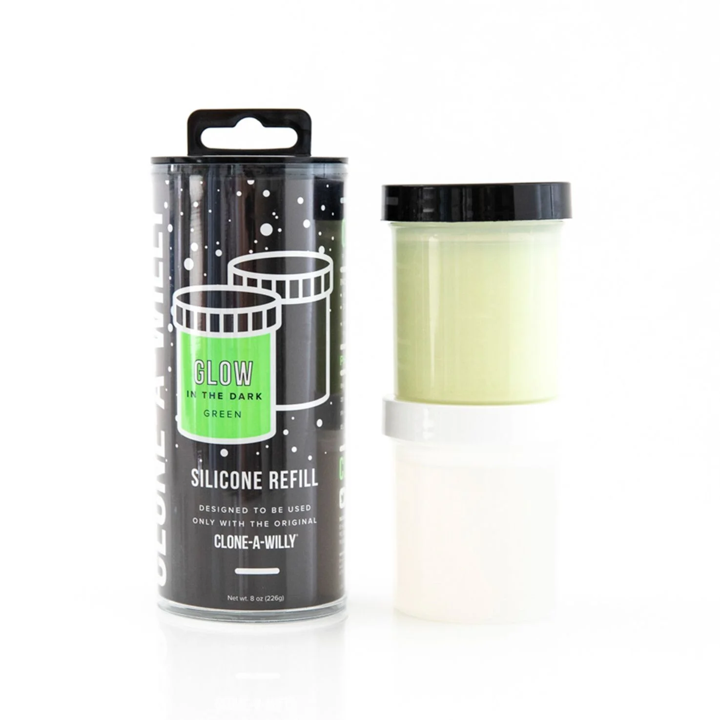 Clone-A-Willy - Navulling Siliconenrubber - Glow in the Dark Groen