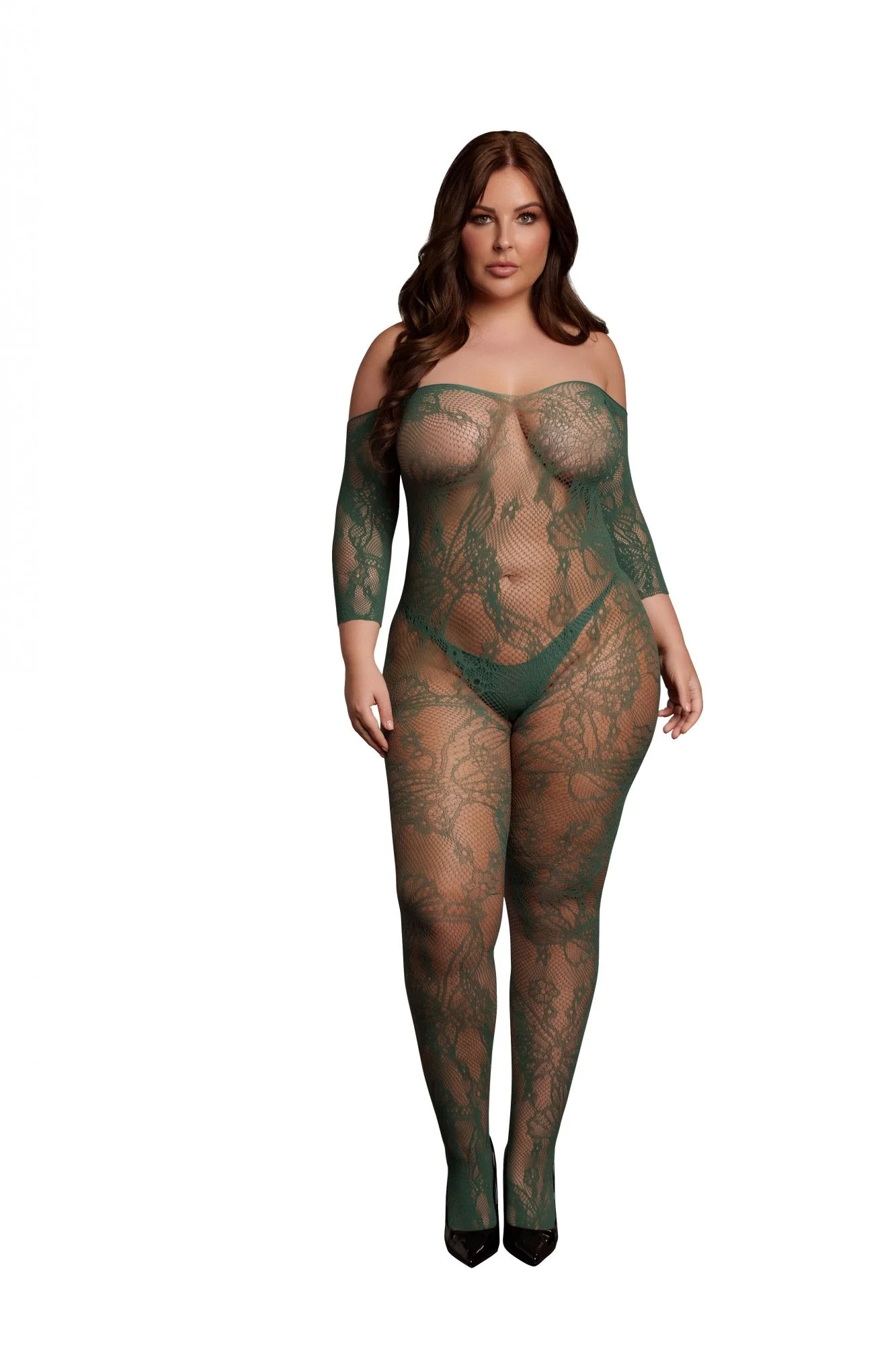 Catsuit Met Lange Mouwen - Groen