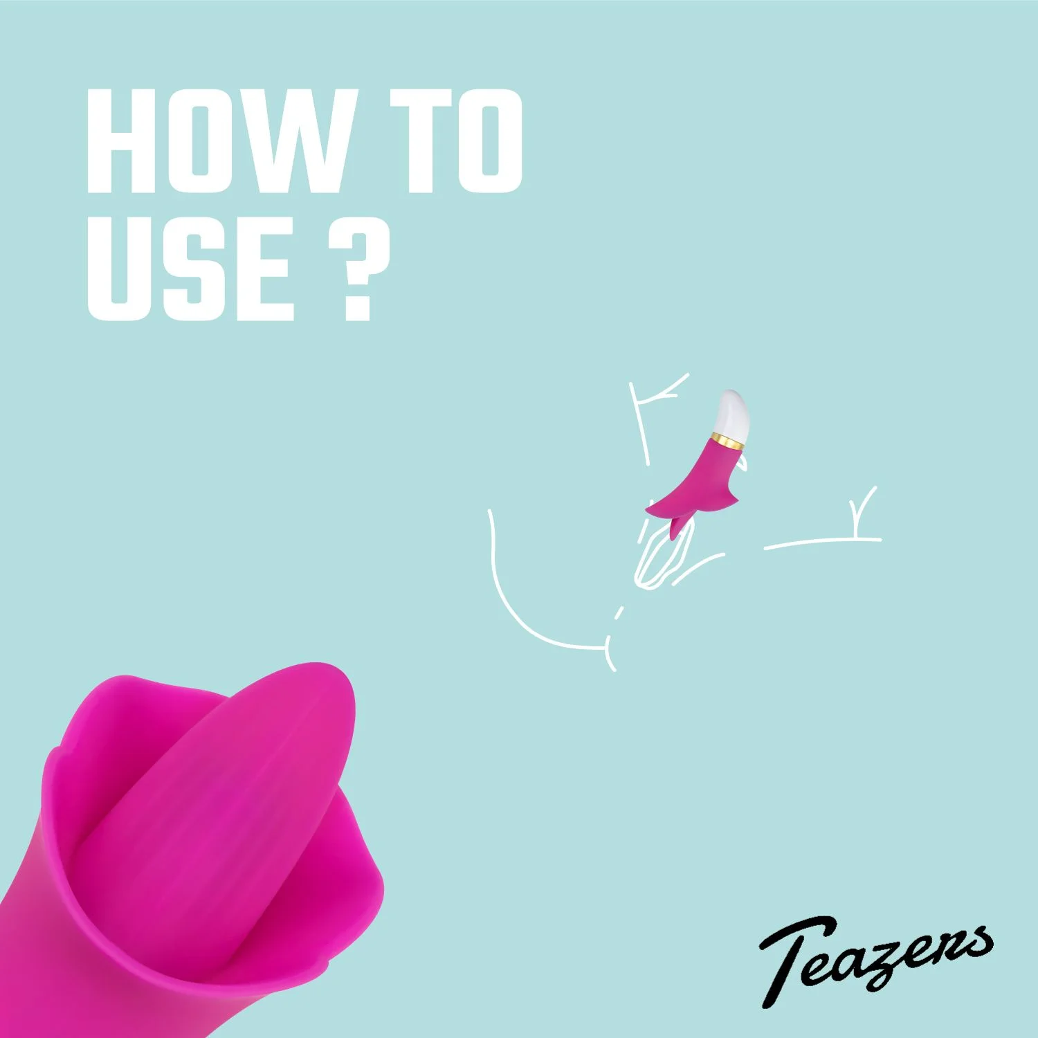Teazers – Flower Touch Clitoris Vibrator – Roze