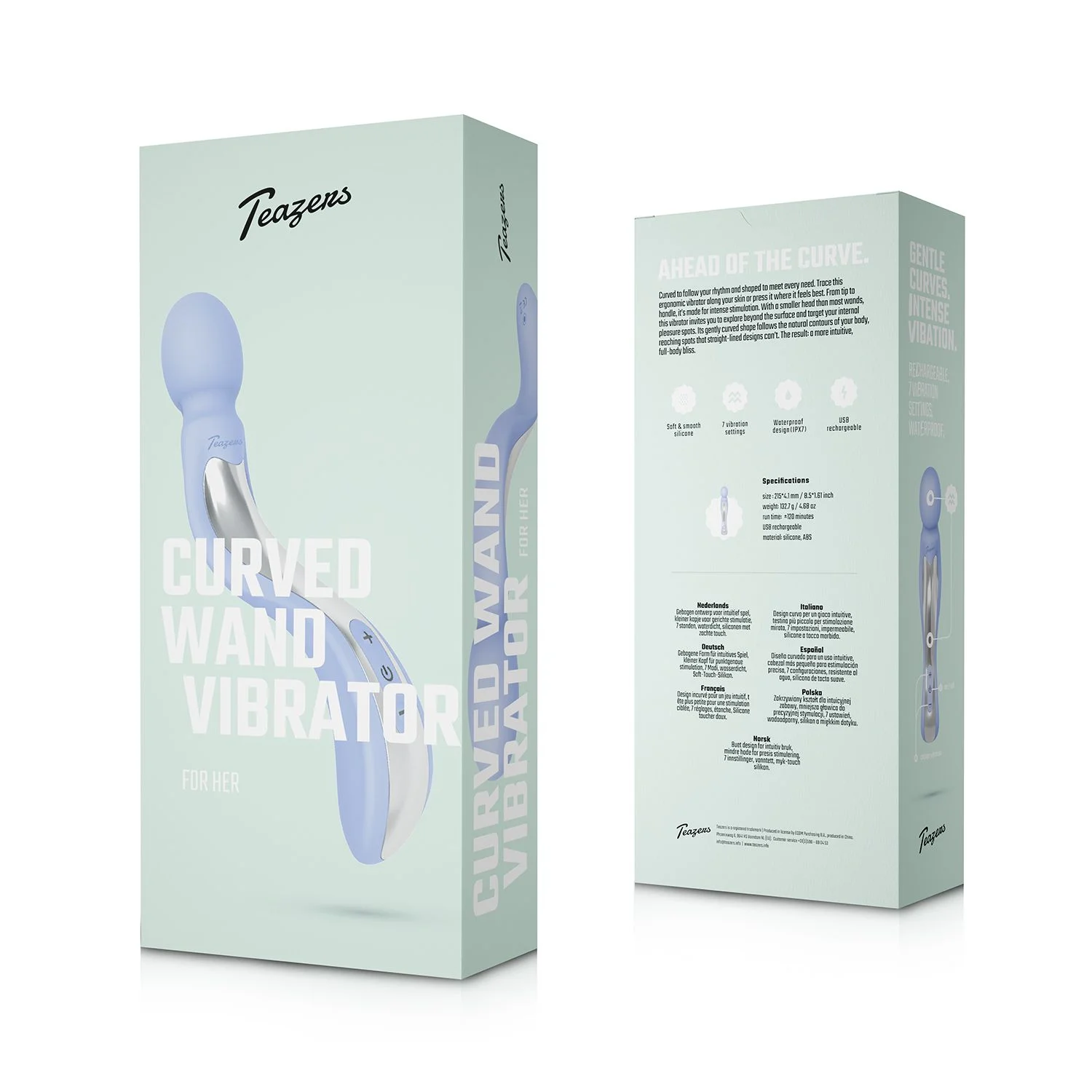 Teazers – Curved Wand Vibrator – Lavendel
