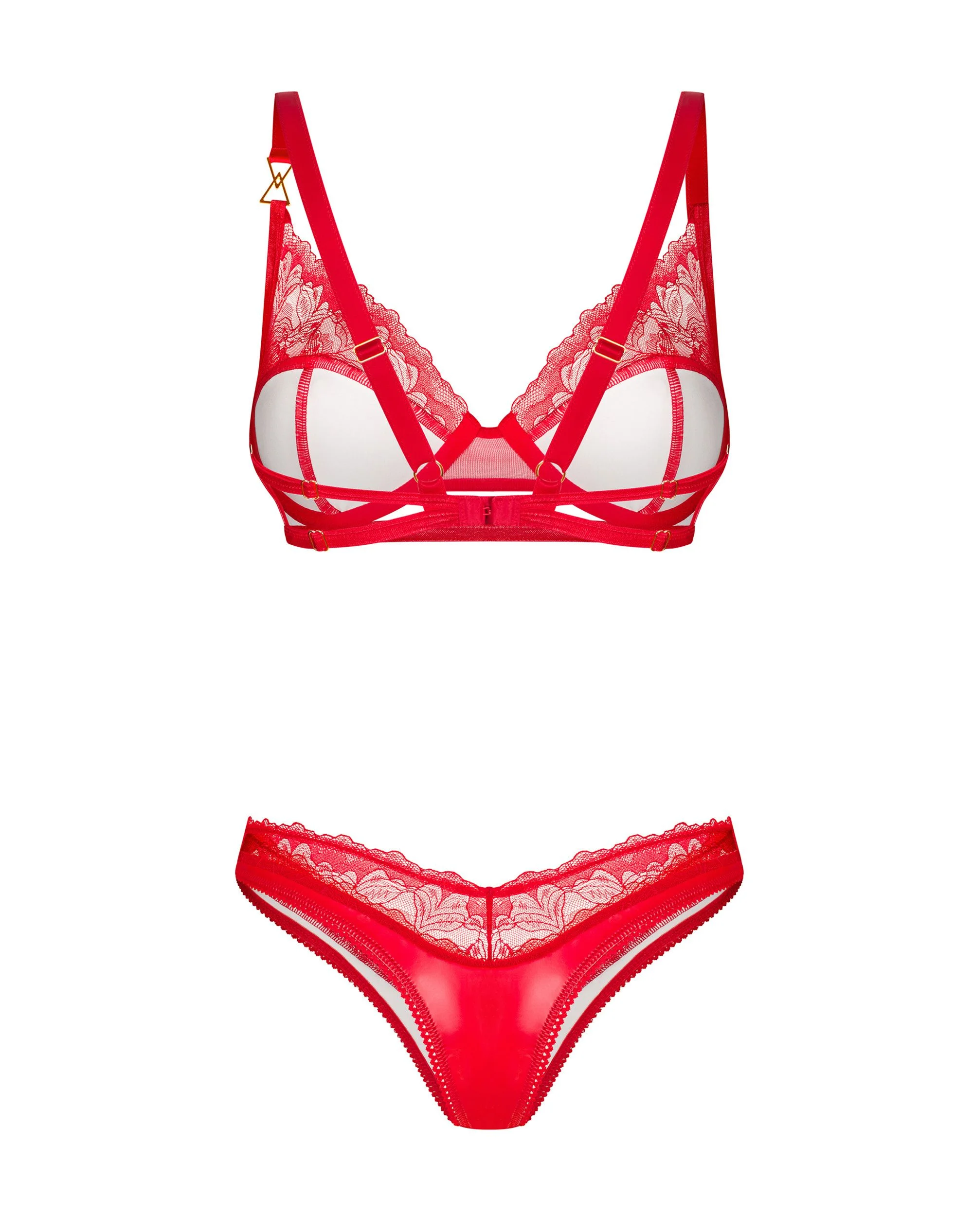 Obsessive - Aliosa Tweedelige Set - Rood
