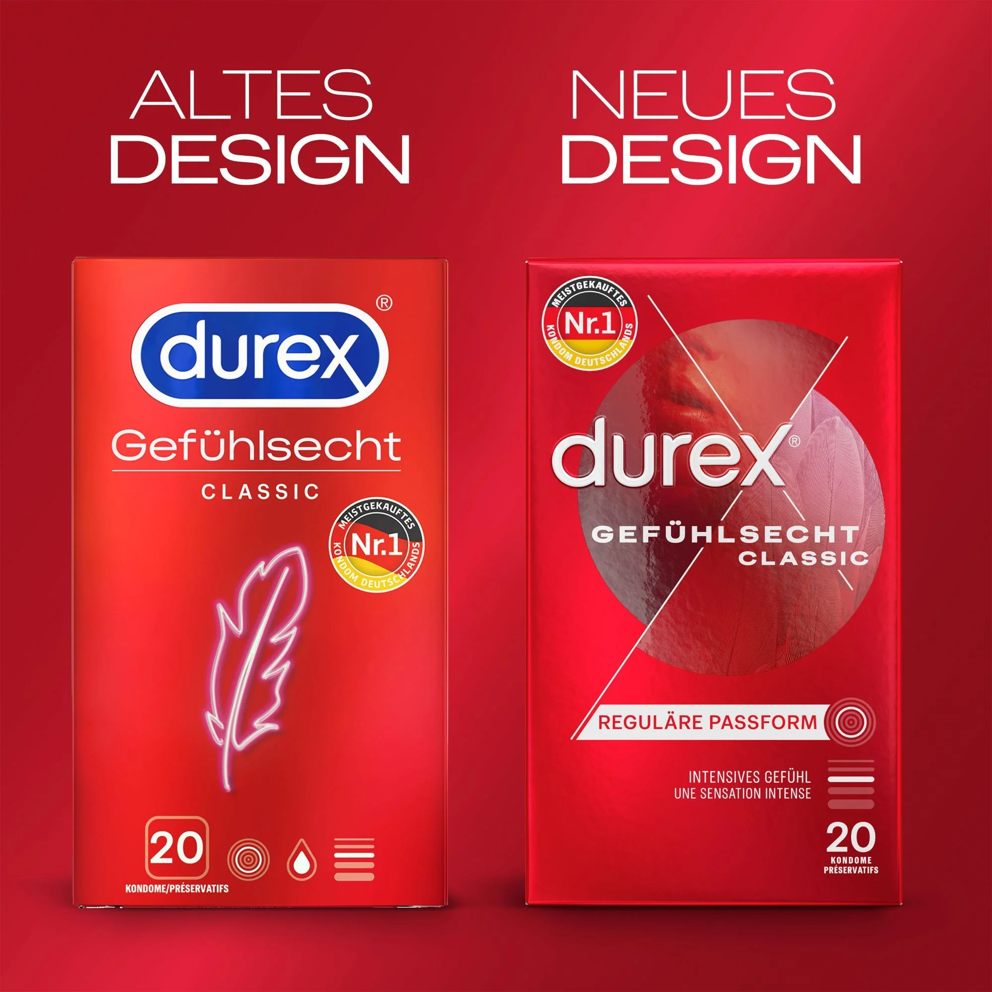 Durex Gevoels Echt Classic Condooms - 20 stuks.