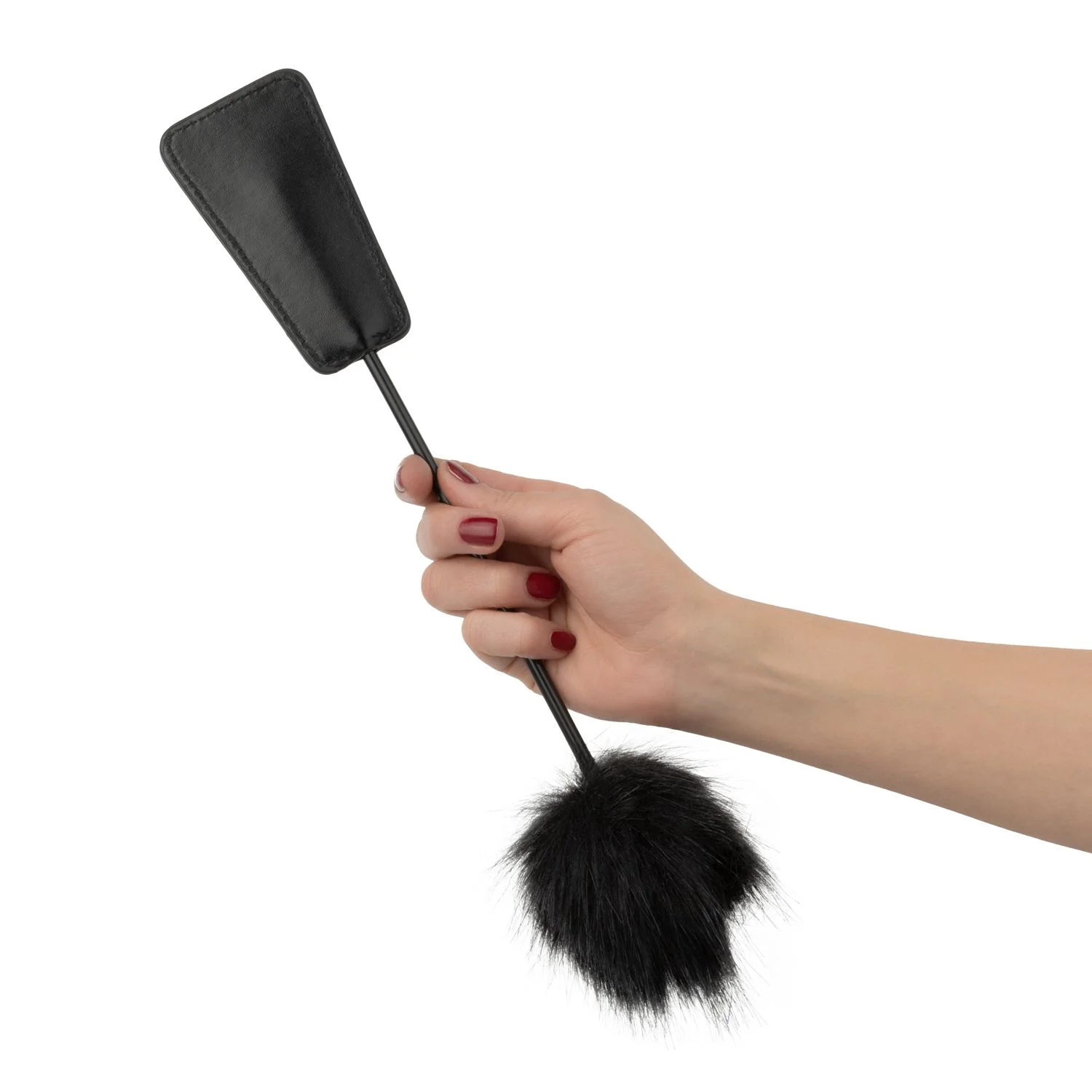 Fetish - Fluffy Kietelaar en Zweepje in 1 - Zwart