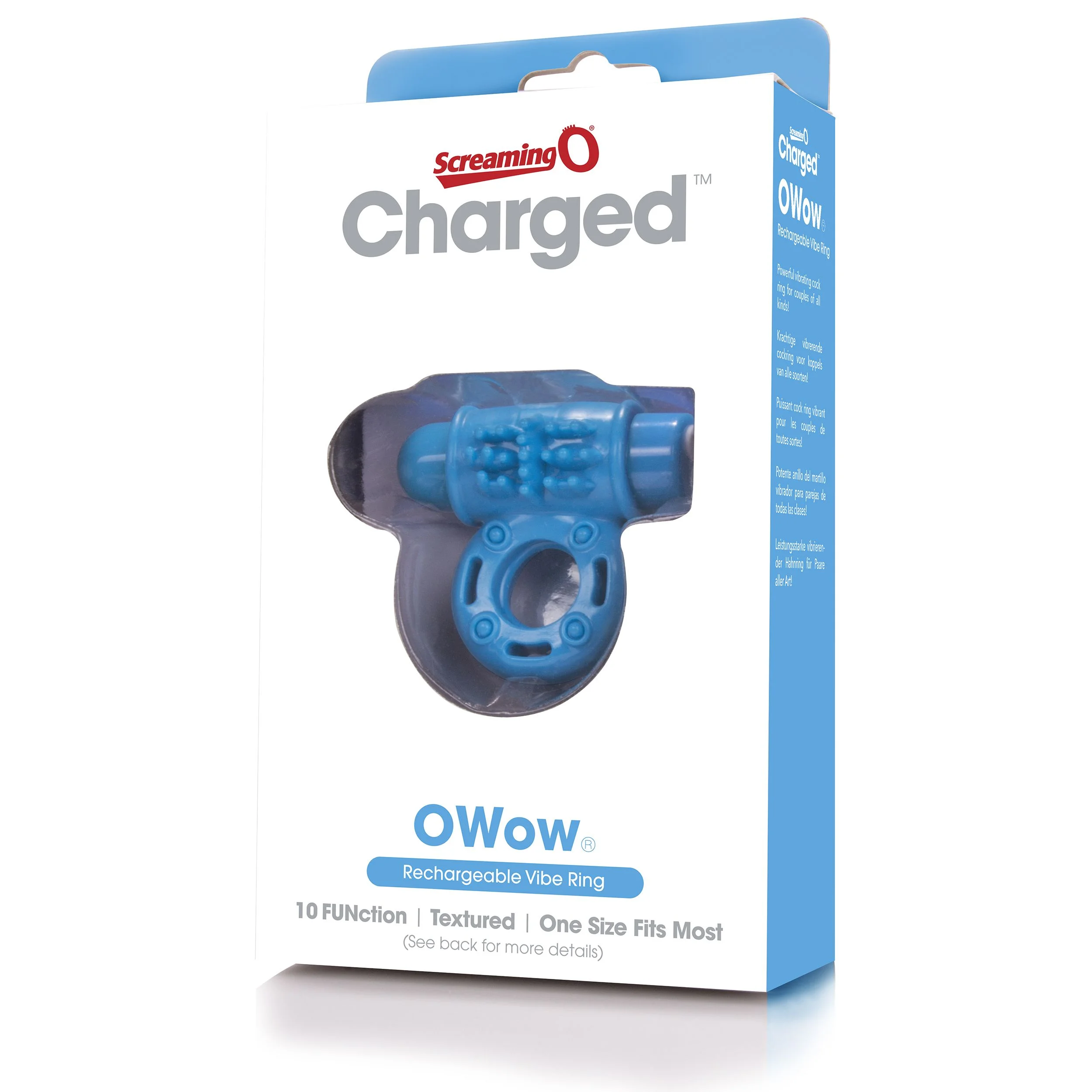 The Screaming O - Charged OWow Vibe Ring Blauw