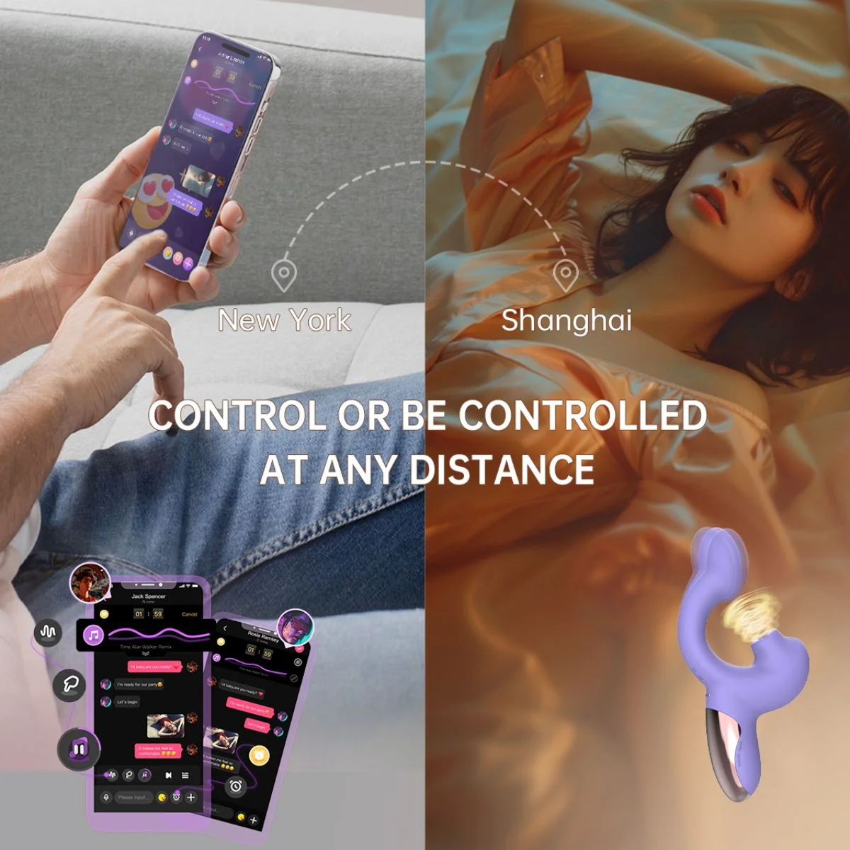 Magic Motion – Magic Ponder Vibrator met Lick & G-Spot Functie – Paars