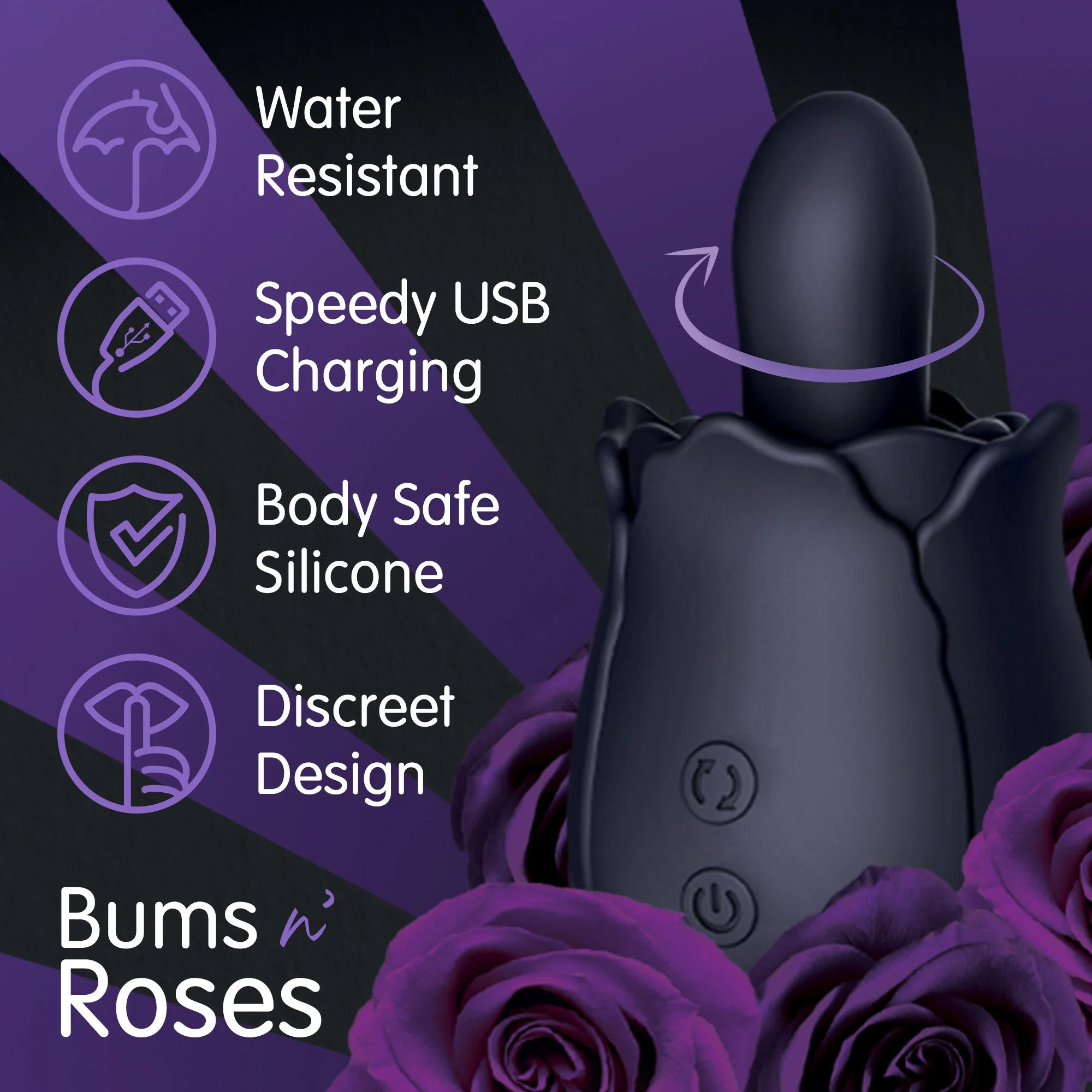 Skins Rose Buddies - Bums N Roses Anaal Vibrator