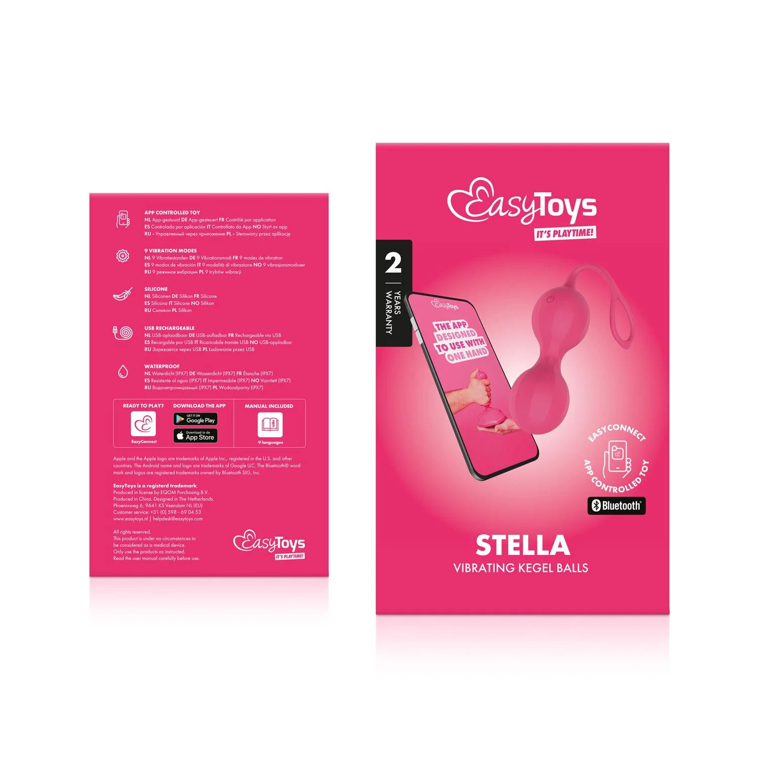EasyConnect - Vibrerende Kegel Balletjes Stella app gestuurd