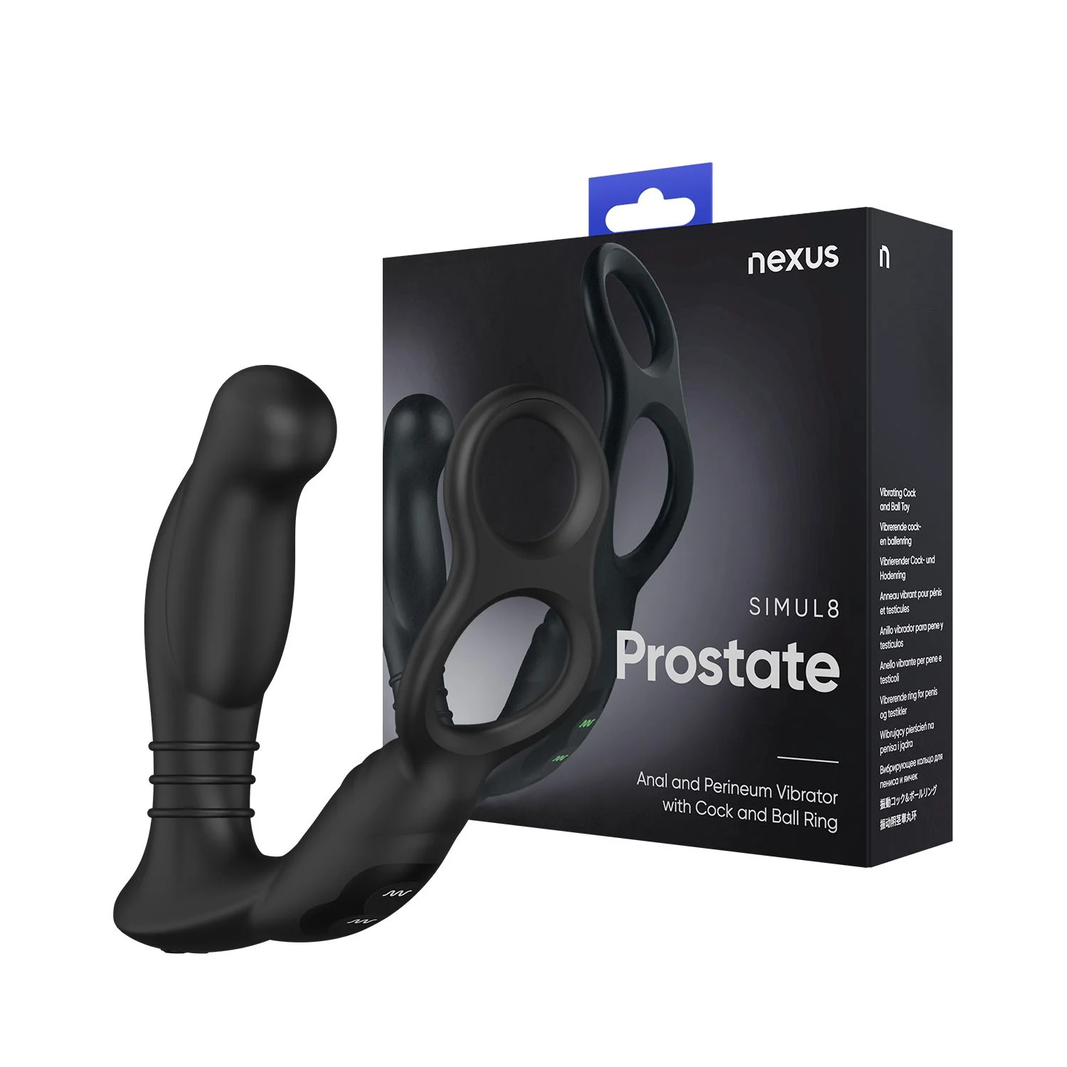 Nexus - Simul8 Prostaat Vibrator Met Cockring & Ballstretcher