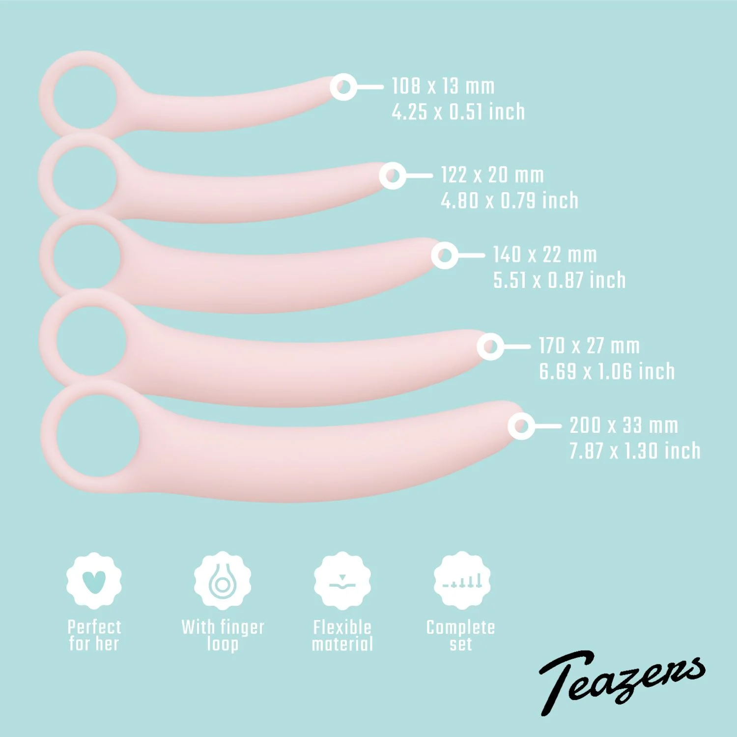 Teazers Vaginale Dilator Set