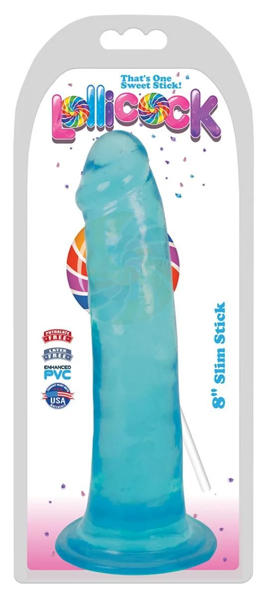 Lollicock - Dildo Slim Stick -  Berry Ice - 20.3 cm