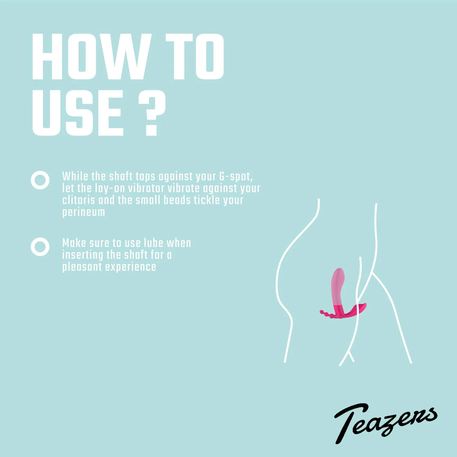 Teazers Draagbare Vibrator met Afstandsbediening