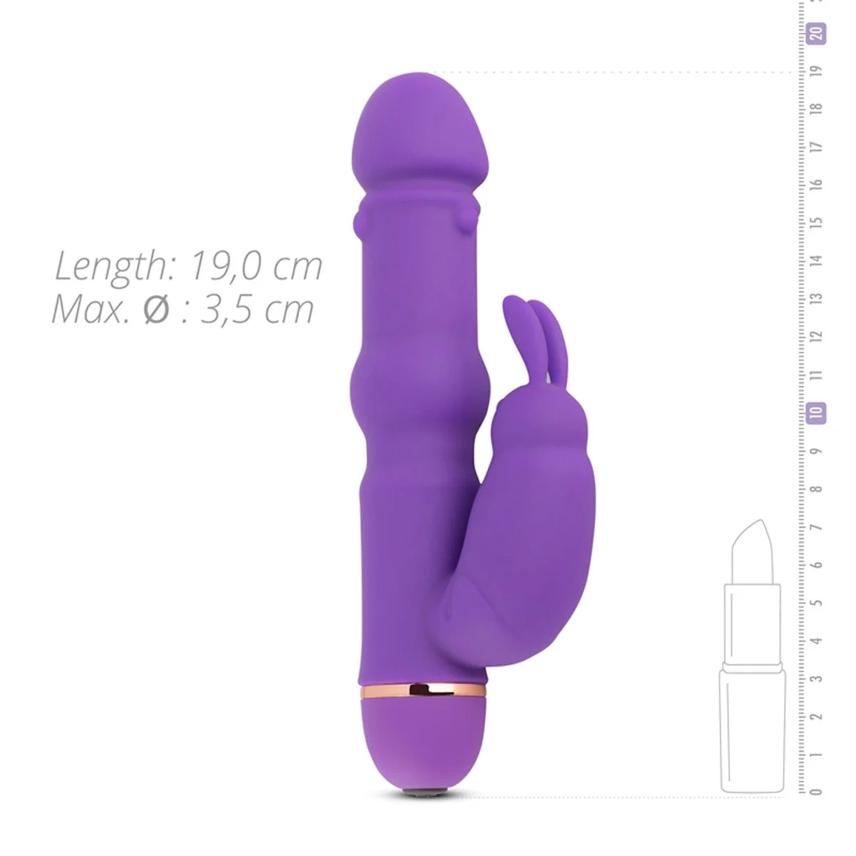 Teazers Siliconen Rabbit Vibrator - Paars