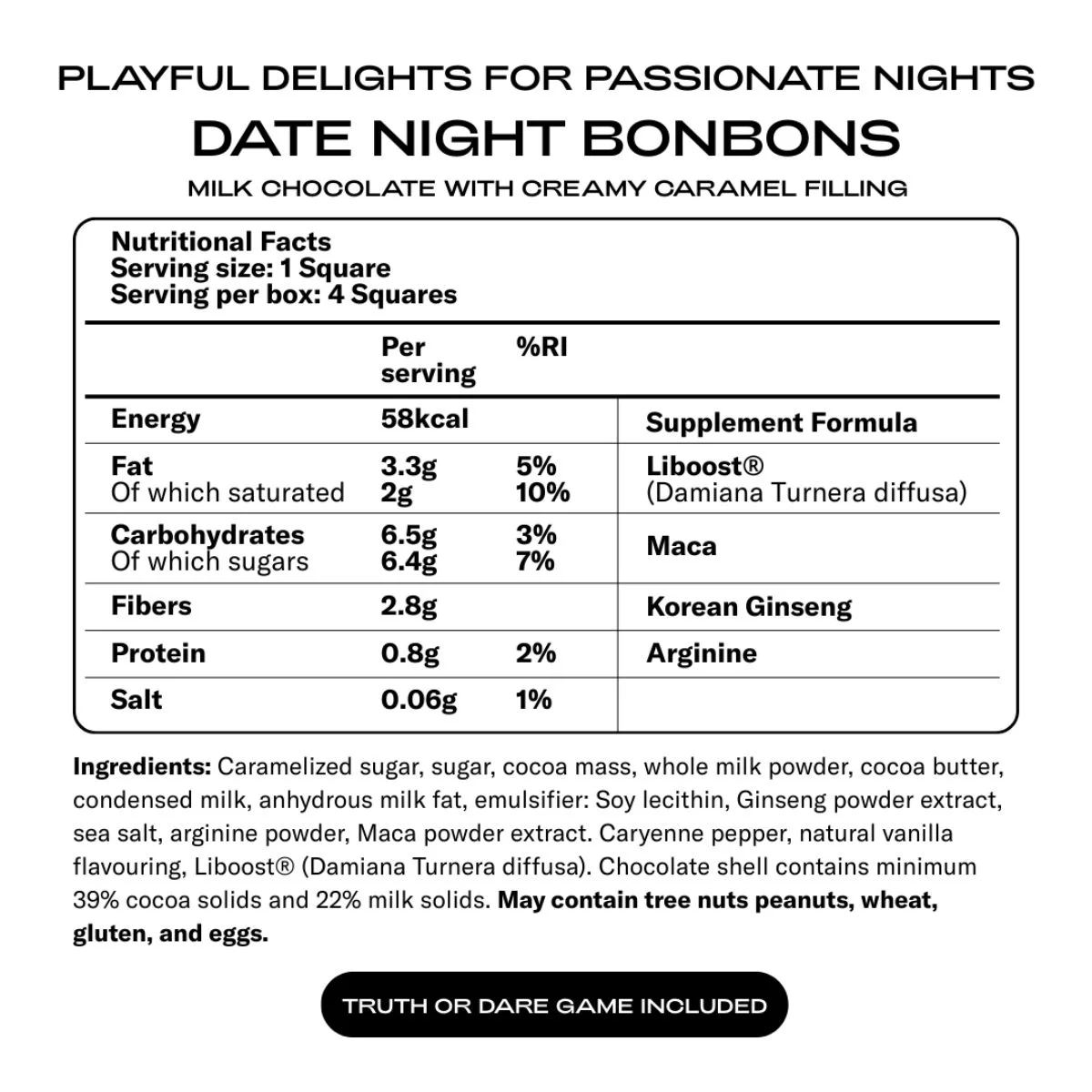 The Oh Collective – Date Night Bonbon – Speelse Liefdeschocolade
