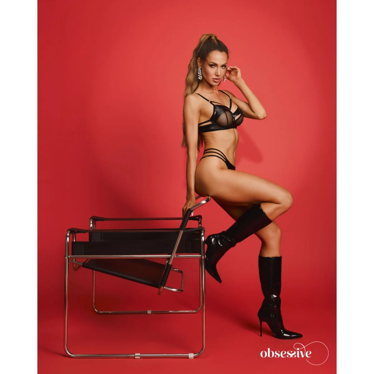 Obsessive – Dominna 2-pcs Lingerie Set – Black