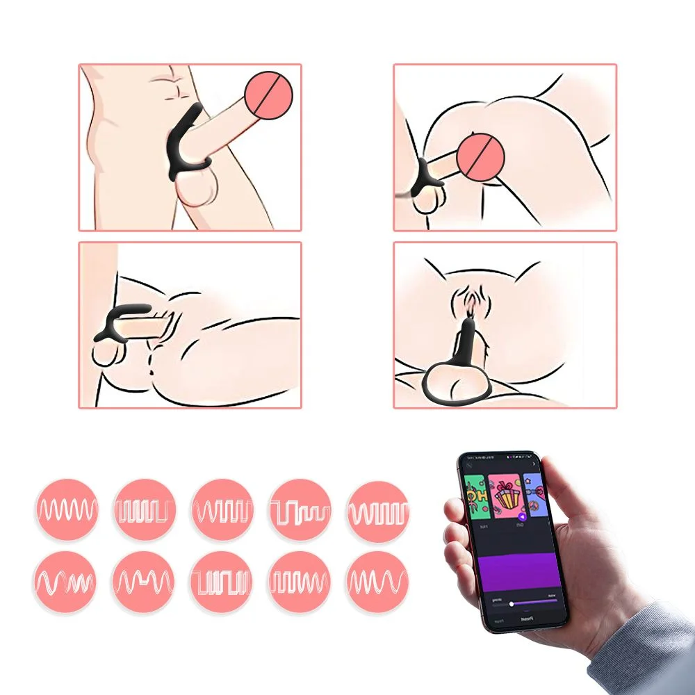Magic Motion - Rise Smart Vibrerende Cockring - Black