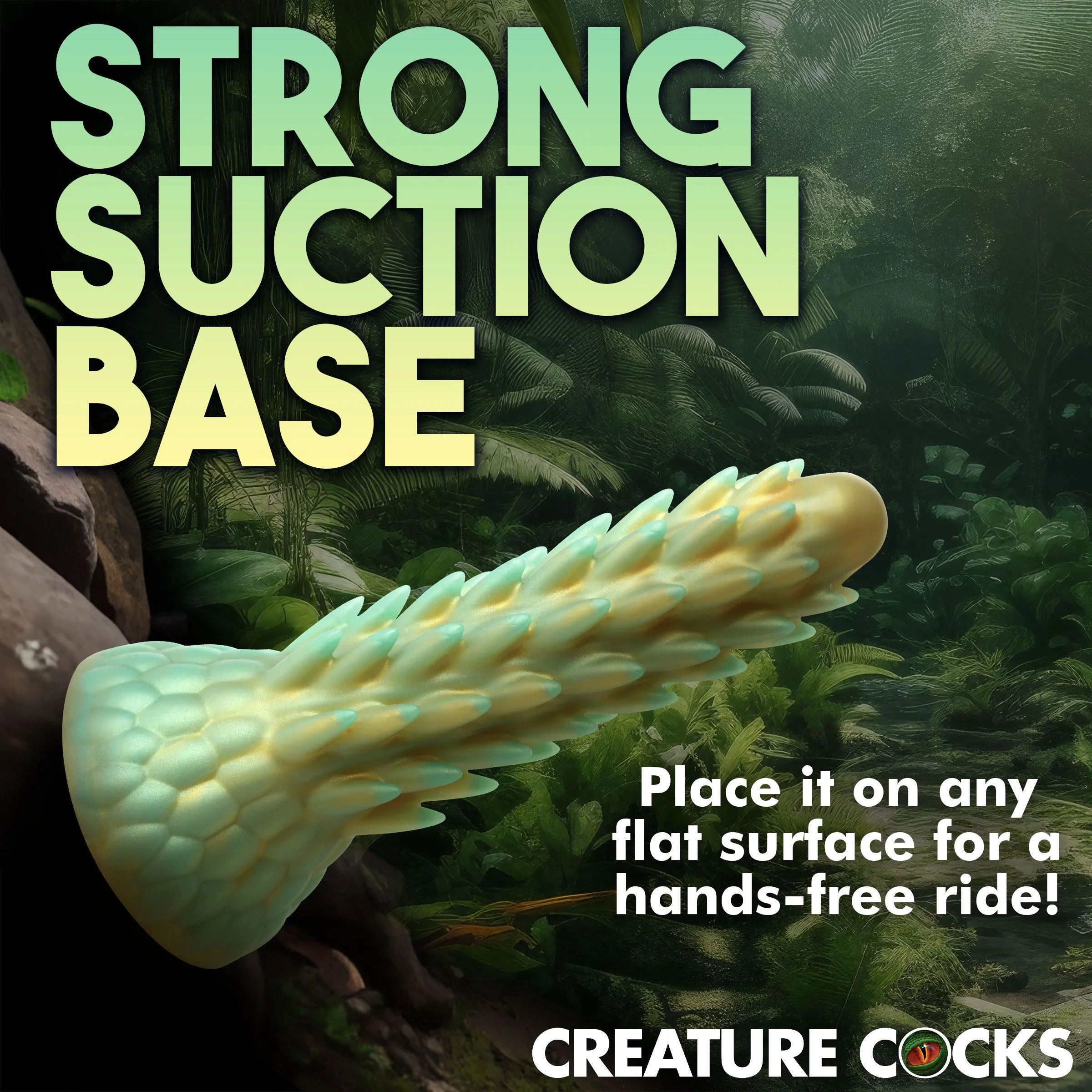 Stegosaurus Spiky Reptiel Dildo - Groen