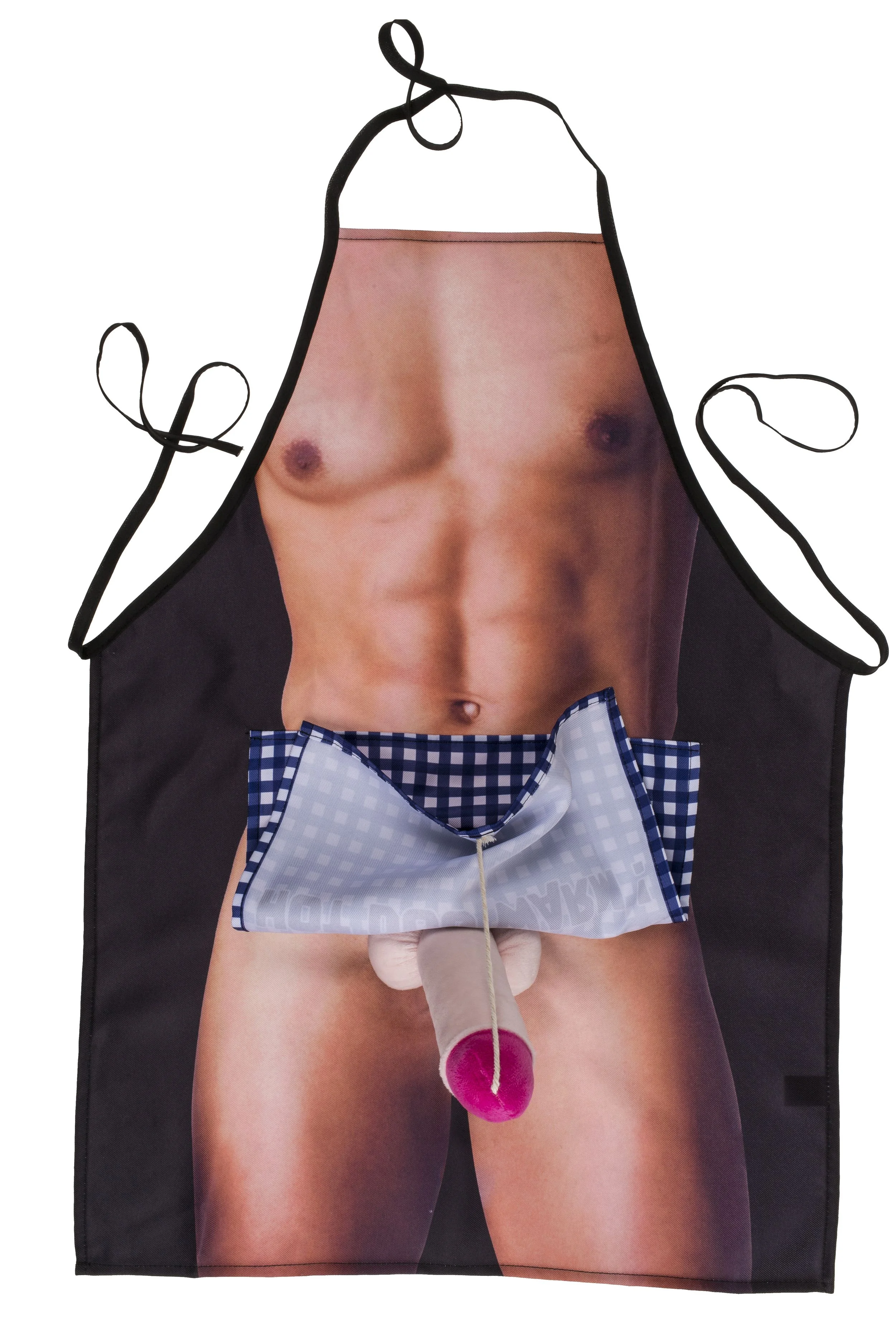 Keukenschort - Mannelijk lichaam met verrassende penis
