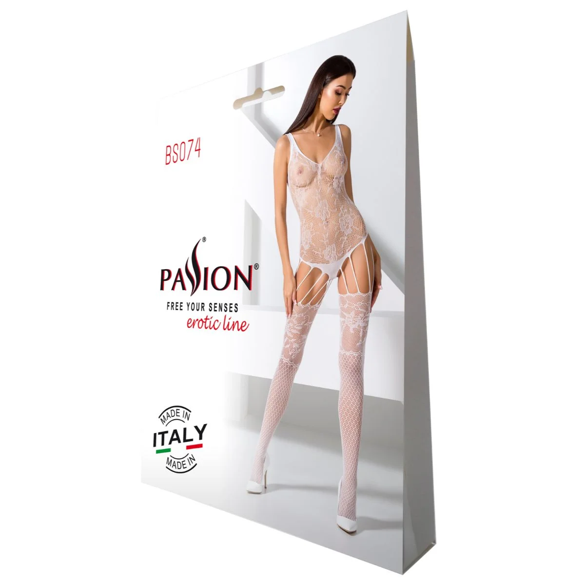 Passion - BS074 Catsuit - Wit