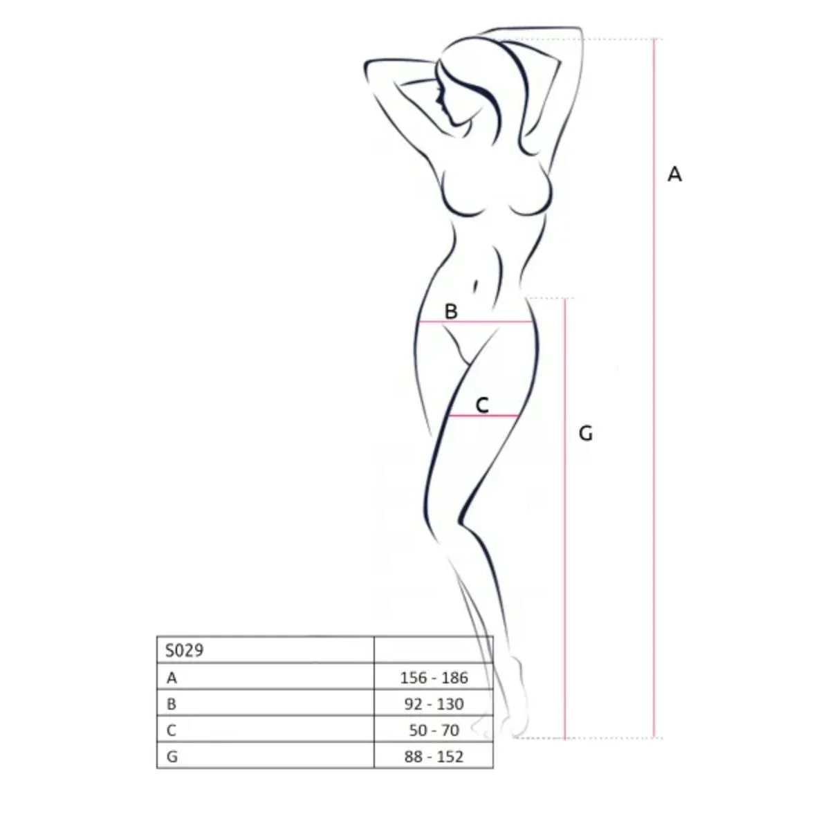 Passion - S029 Strip Pants - Wit