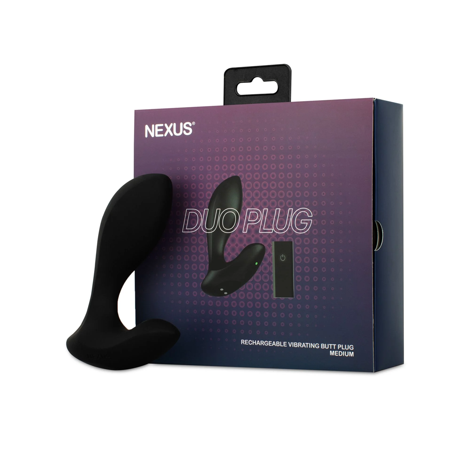 Nexus - Duo Remote Control Beginner Butt Plug Medium - Zwart