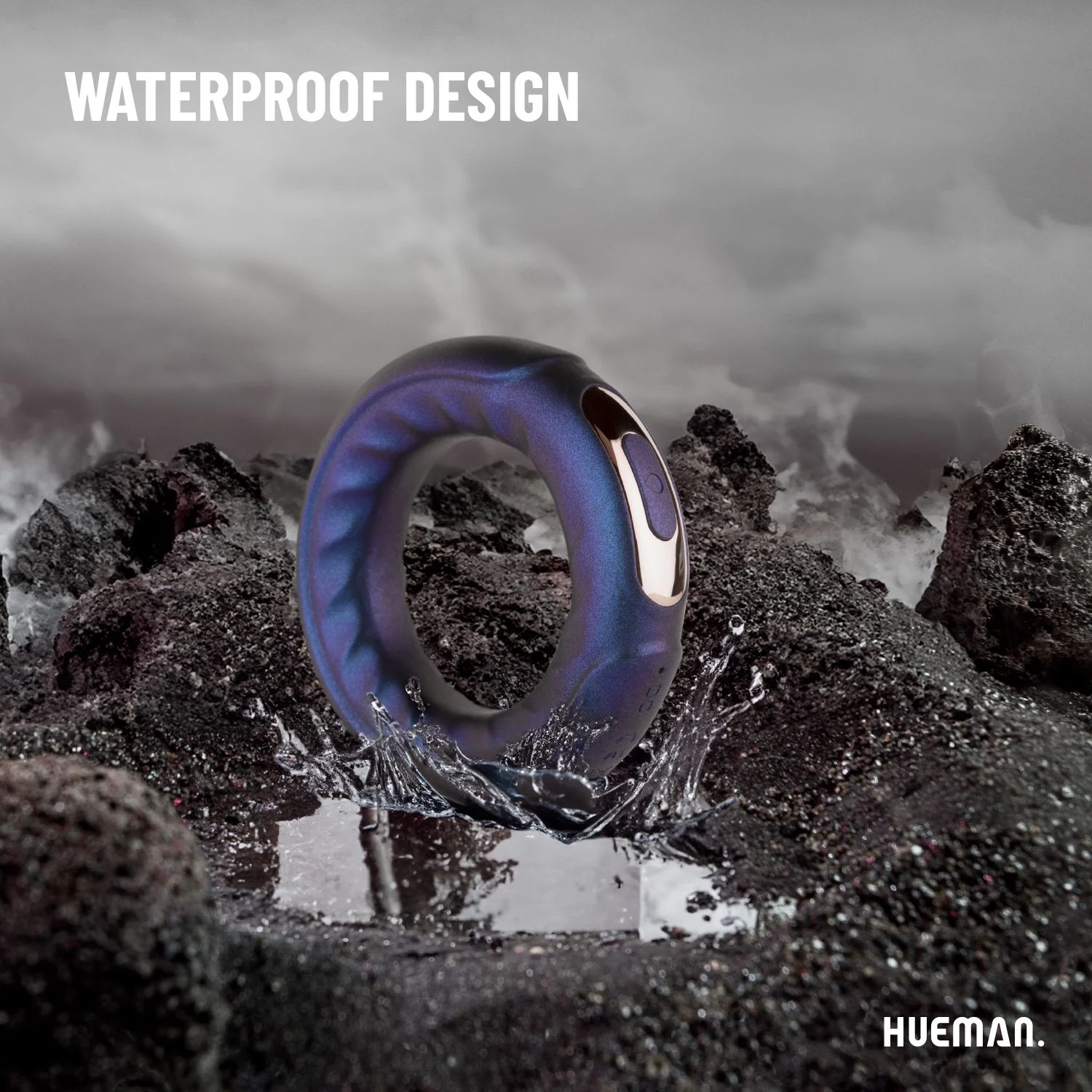 Hueman - Saturn Vibrerende Cock/Ball Ring