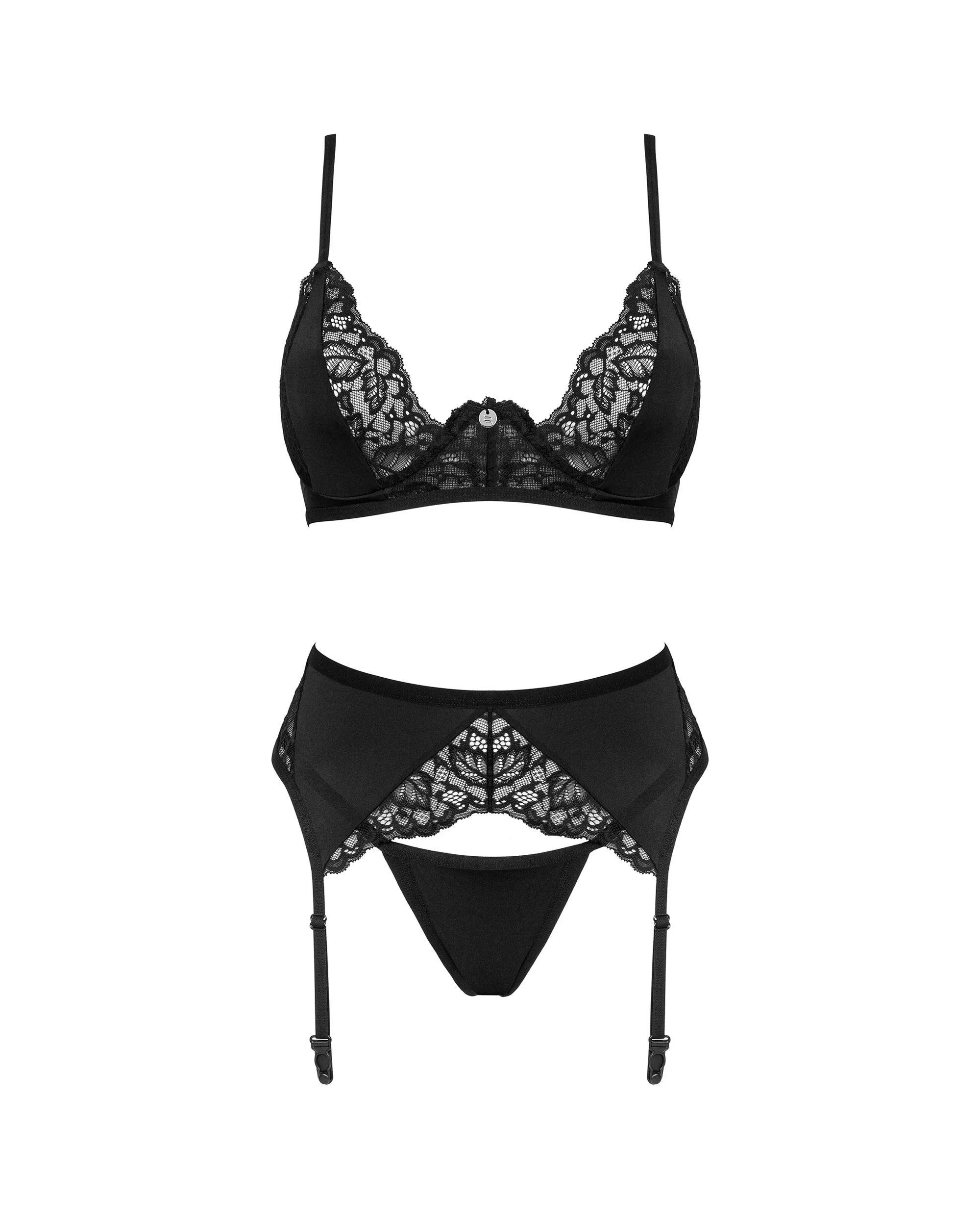 Bellastia 3-delige BH Set - Zwart