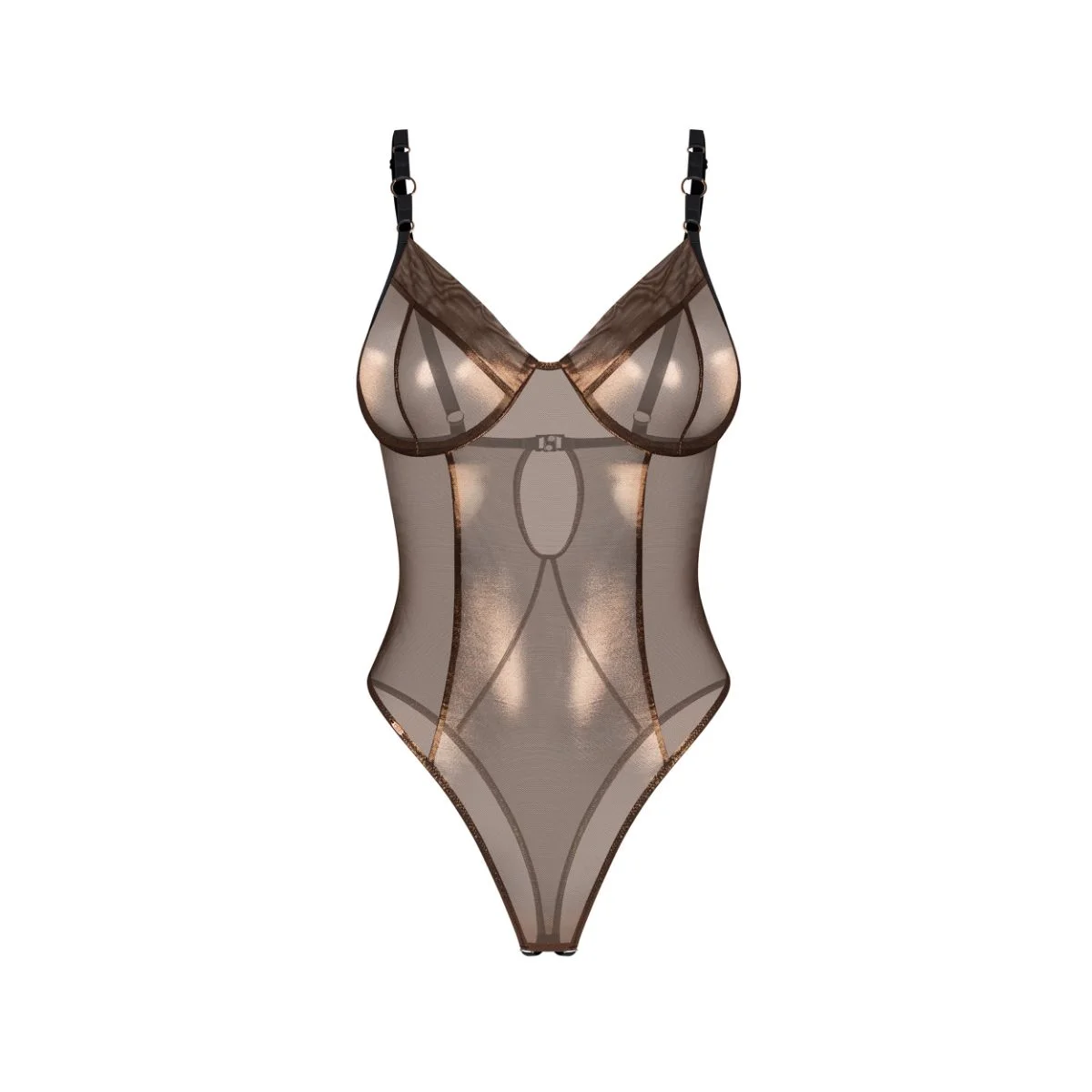 Obsessive – Soranna Crotchless Teddy – Brown