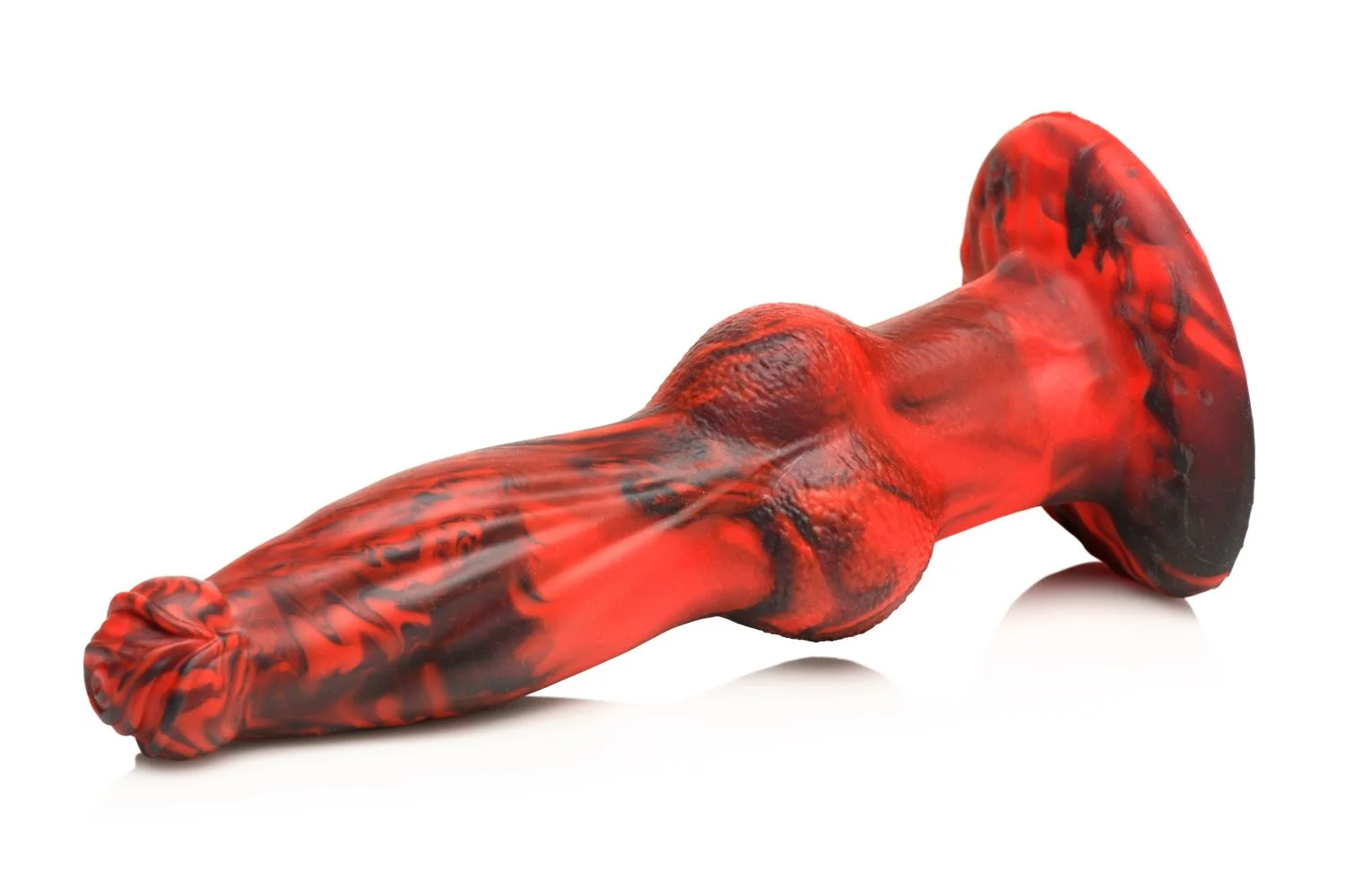 XR Brands - Hel-Wolf Stuwende & Vibrerende Dildo met Afstandsbediening - Ro
