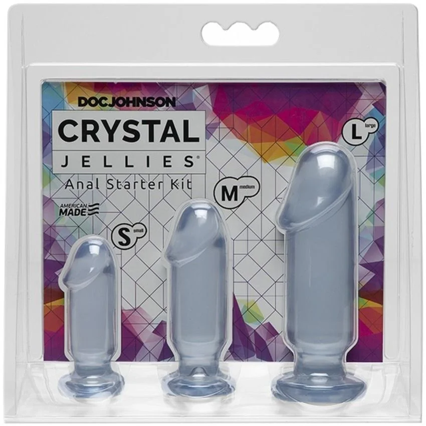 Doc Johnson - Crystal Jellies Anal Starter Kit - Transparant