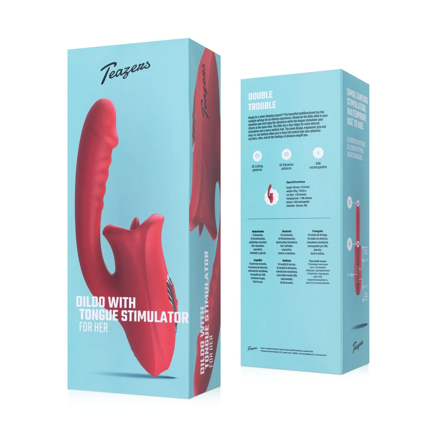 Teazers Dildo met Clitoris Stimulator