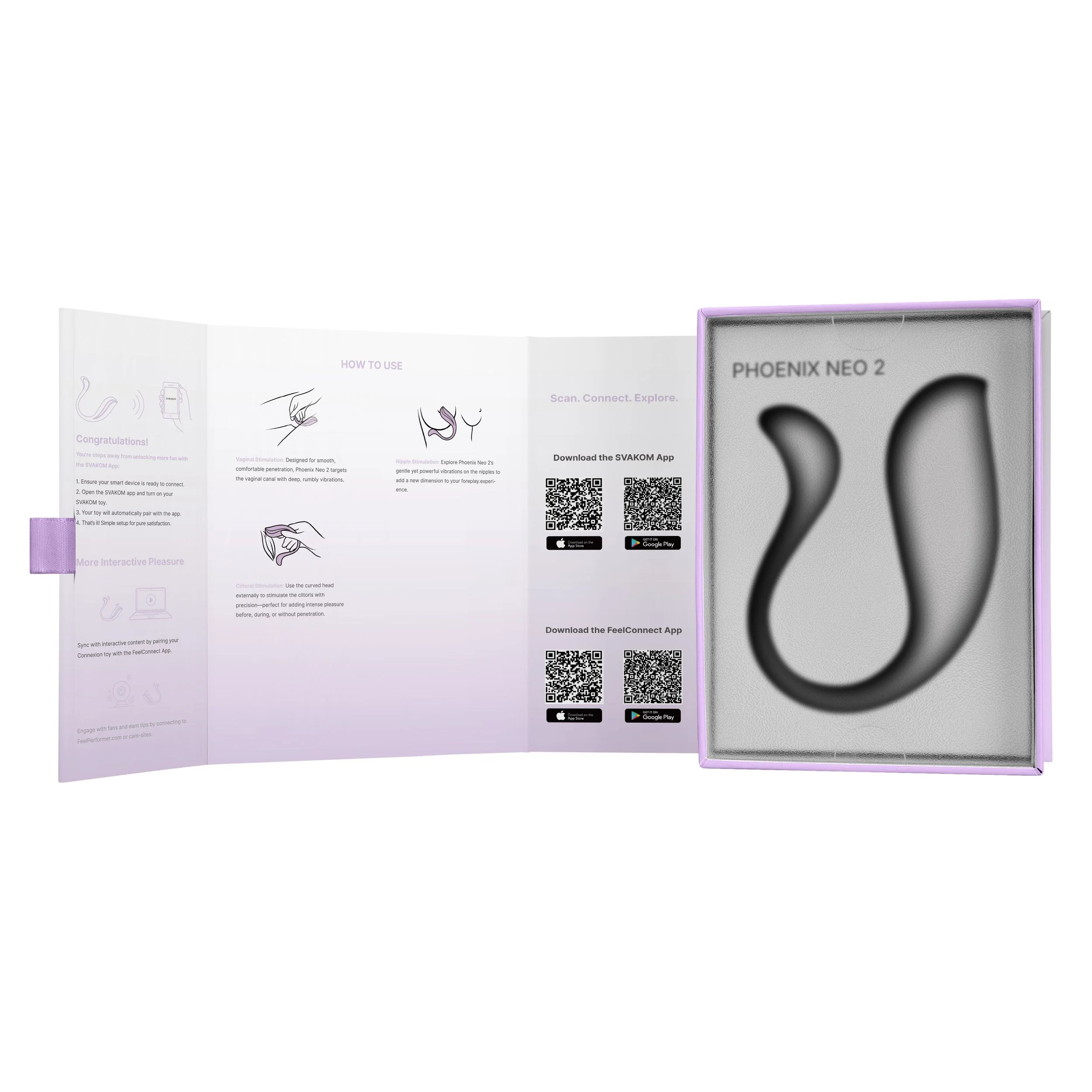 Svakom - Phoenix Neo 2 Bullet Vibrator - Lavender