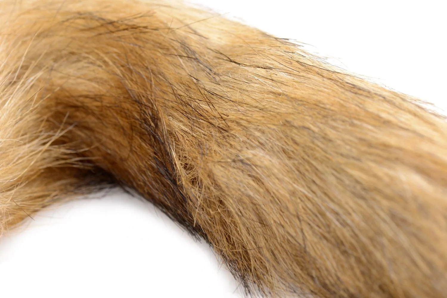 TAILZ - Fox Tail Anaalplug van Glas - Oranje met Faux Fur Staart