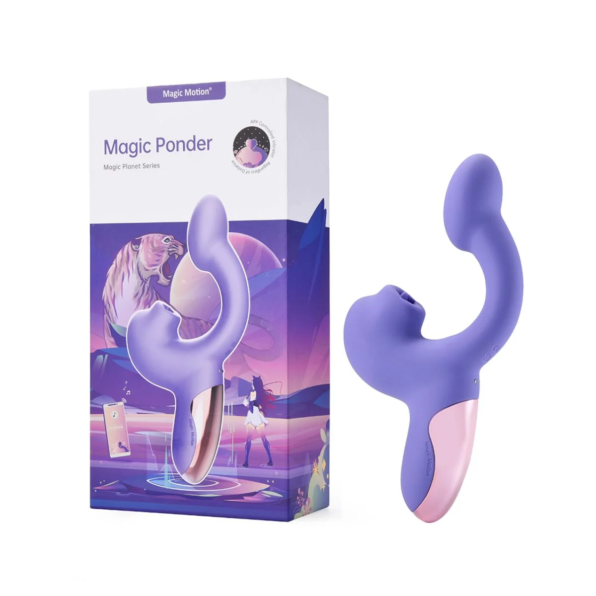 Magic Motion – Magic Ponder Vibrator met Lick & G-Spot Functie – Paars